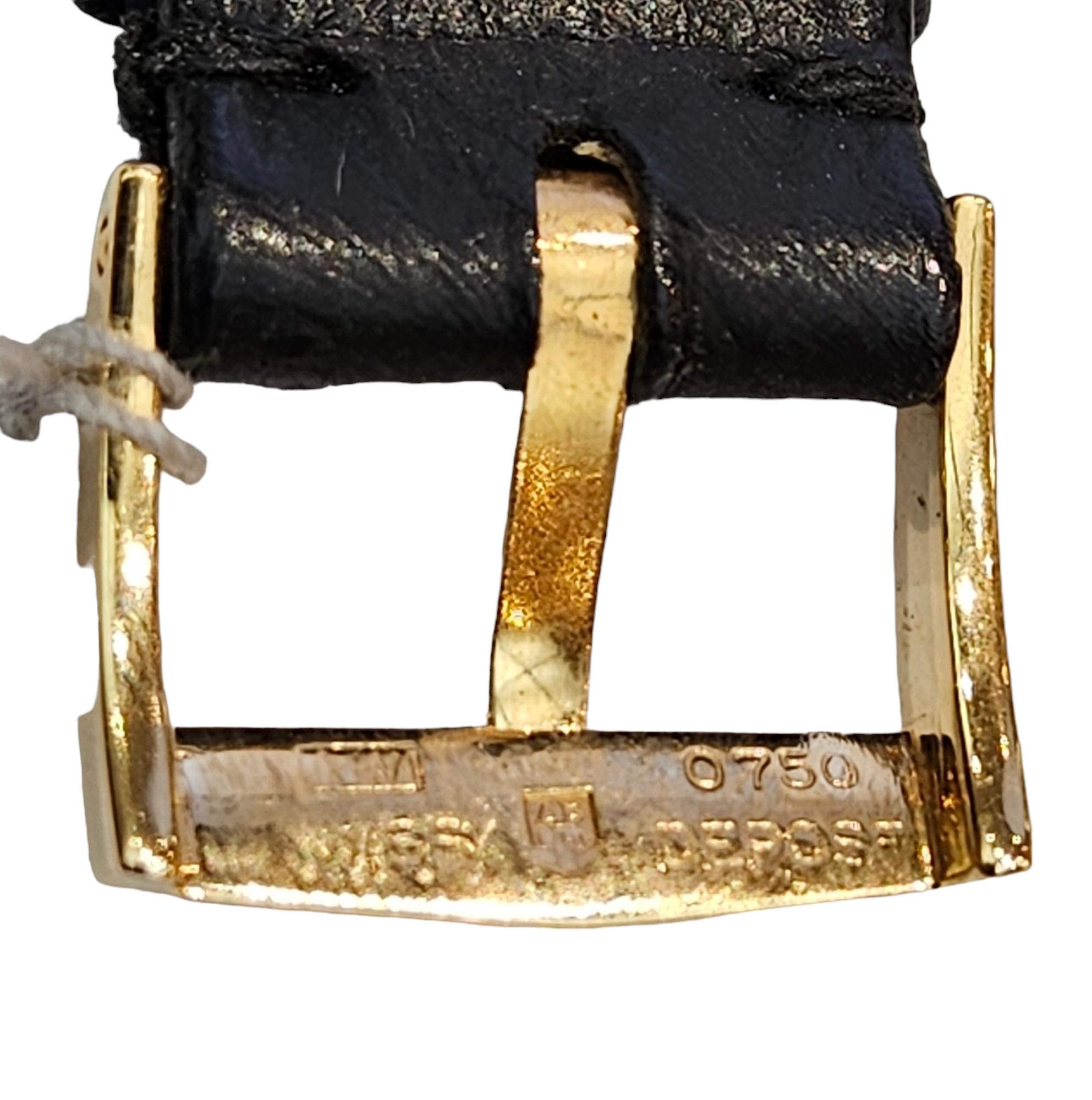 Audemars Piguet Calatrava, rare montre-bracelet de collection vintage en or 18 carats, années 1940 en vente 4