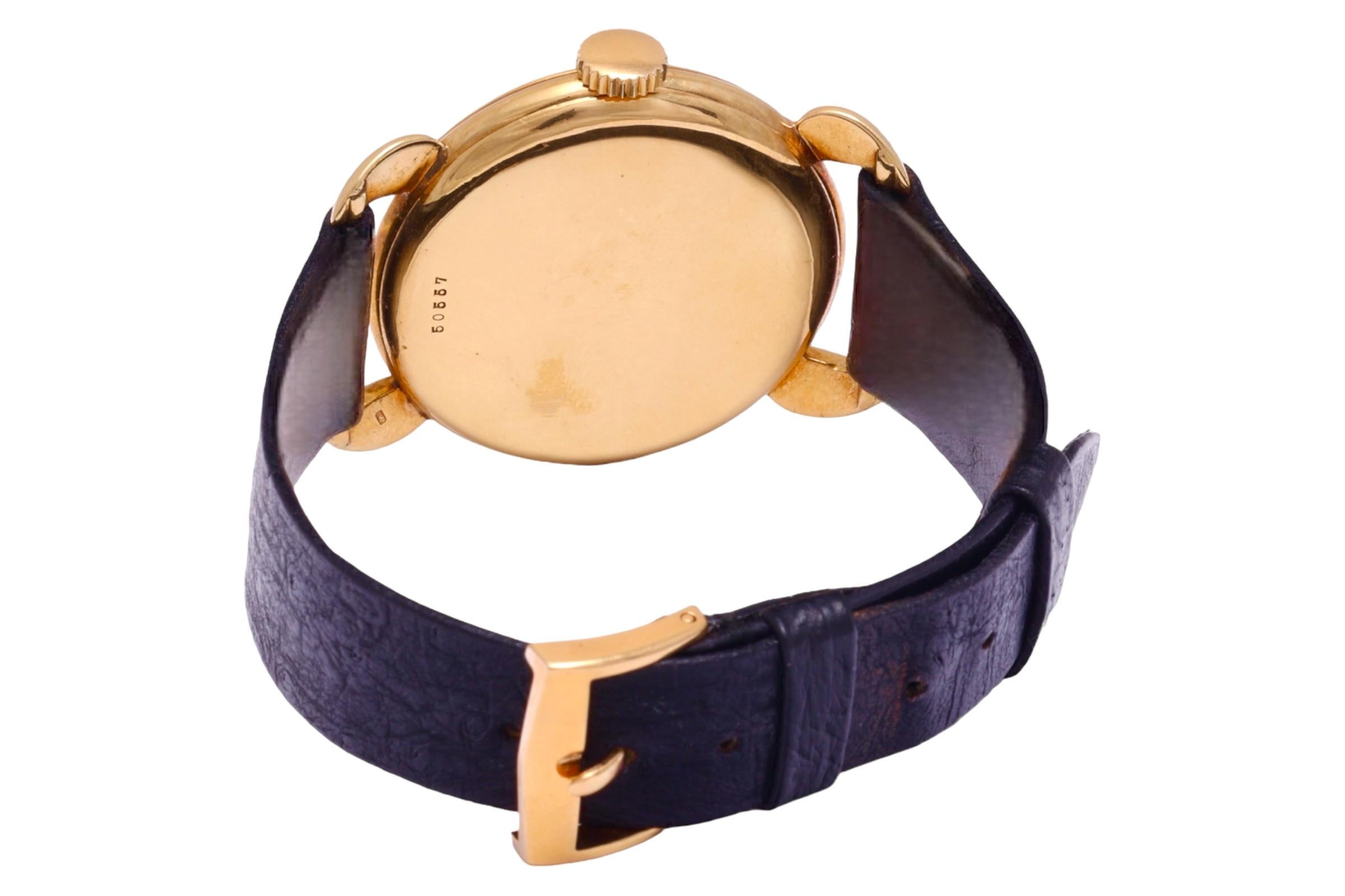 18 Kt Gold Audemars Piguet Calatrava Vintage Rare Collectors Wrist Watch 1940's For Sale 2