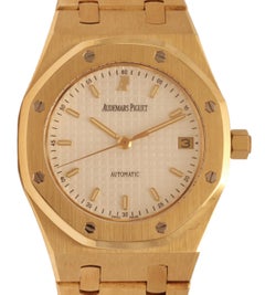 18 Kt Gold Audemars Piguet Royal Oak Automatic 14790BA Box & Papers