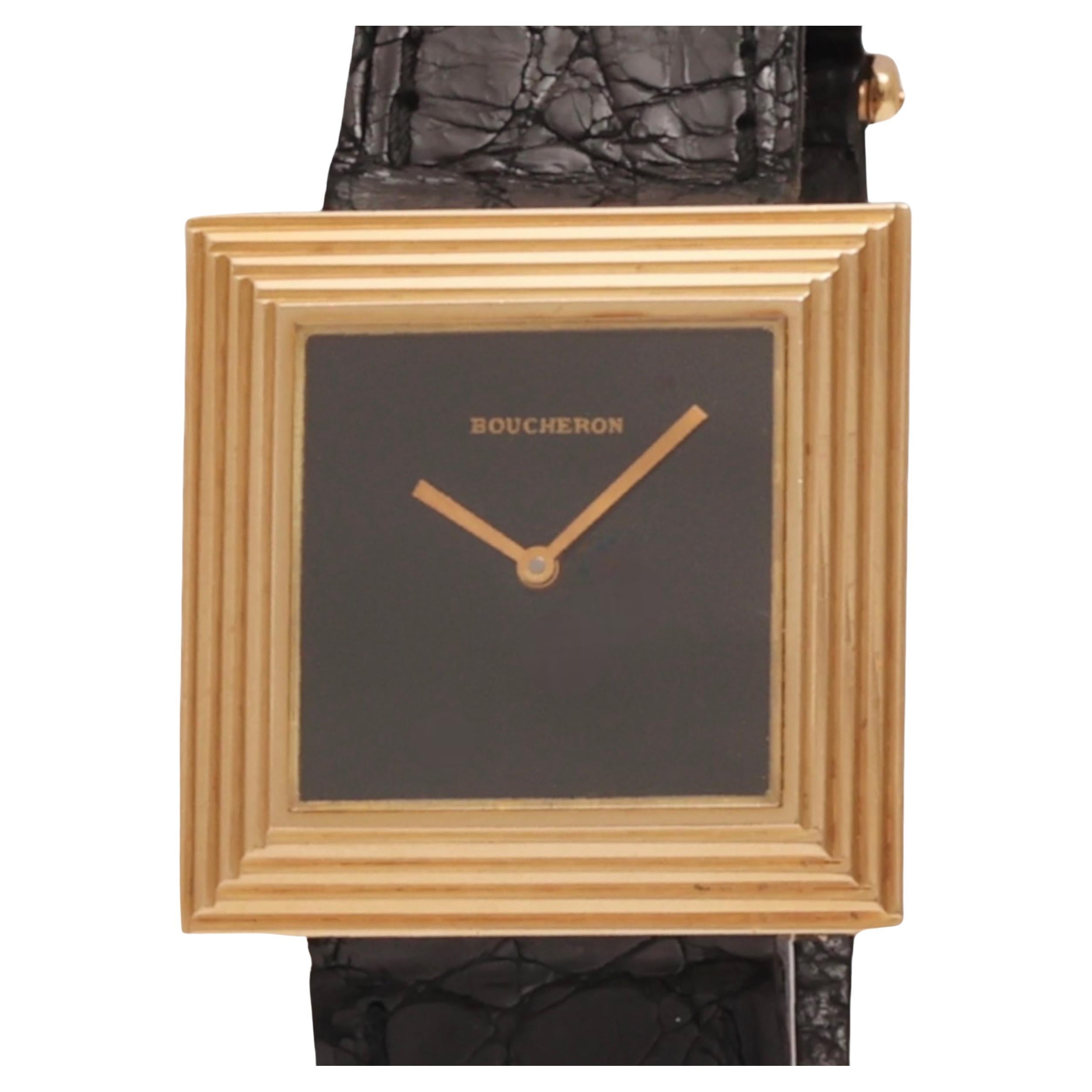 18 kt Gold Boucheron Quartz Wrist Watch