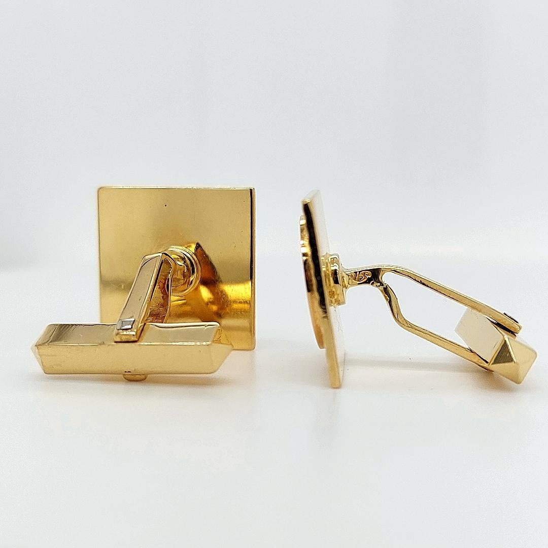 Artisan 18Kt Gold Cufflinks with 