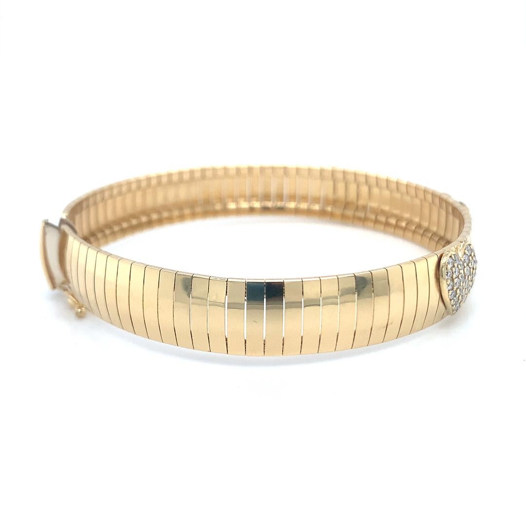 18 Kt gold diamond bracelet For Sale 1