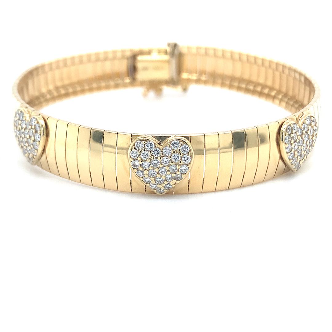 18 Kt gold diamond bracelet For Sale 4