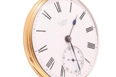 18 Kt Gold E.J Dent London, Yellow Gold, Open Face Verge Pocket watch