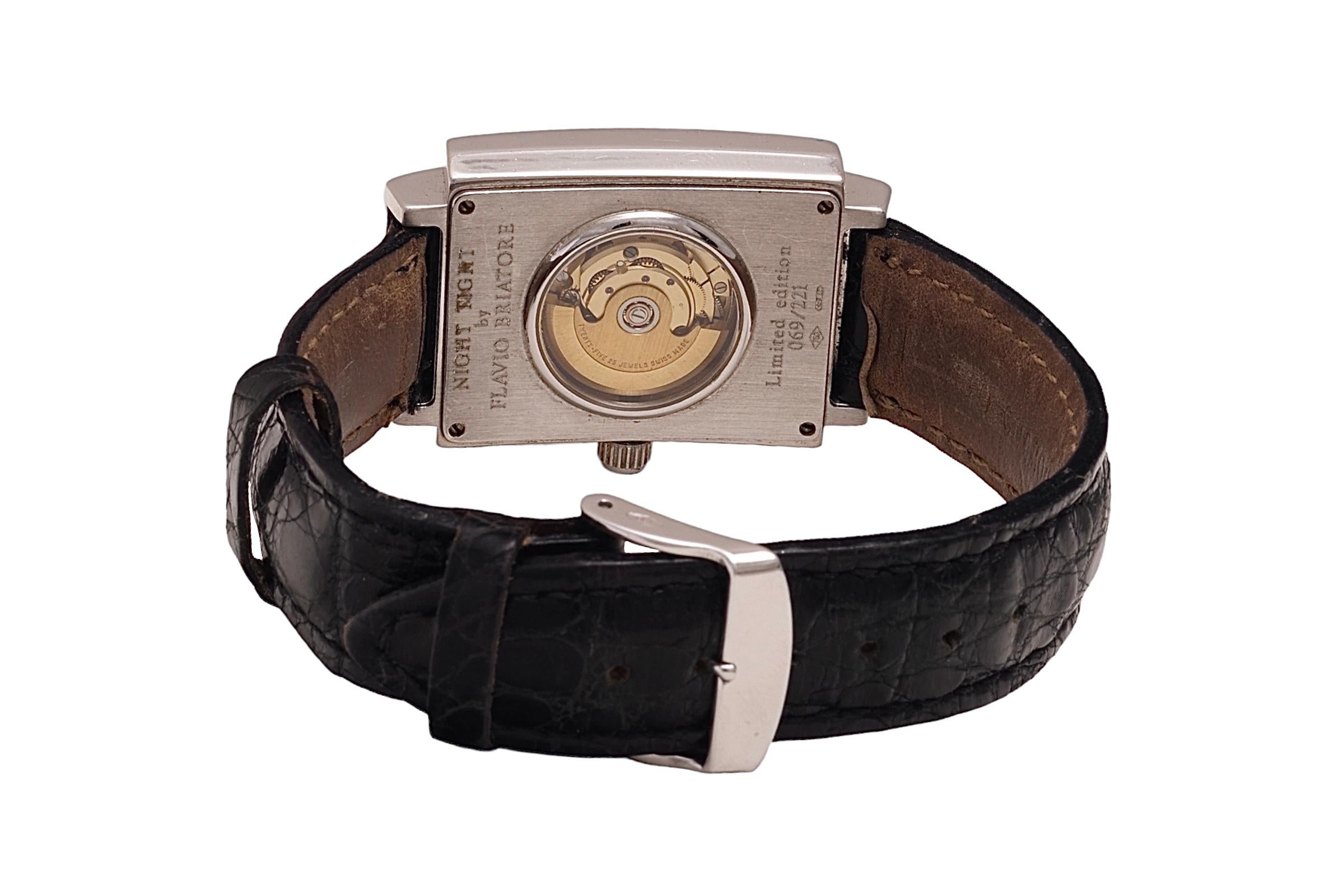 18 Kt Gold Flavio Briatore / Carlo Riva Limited Edition Diamond Wrist Watch  For Sale 1