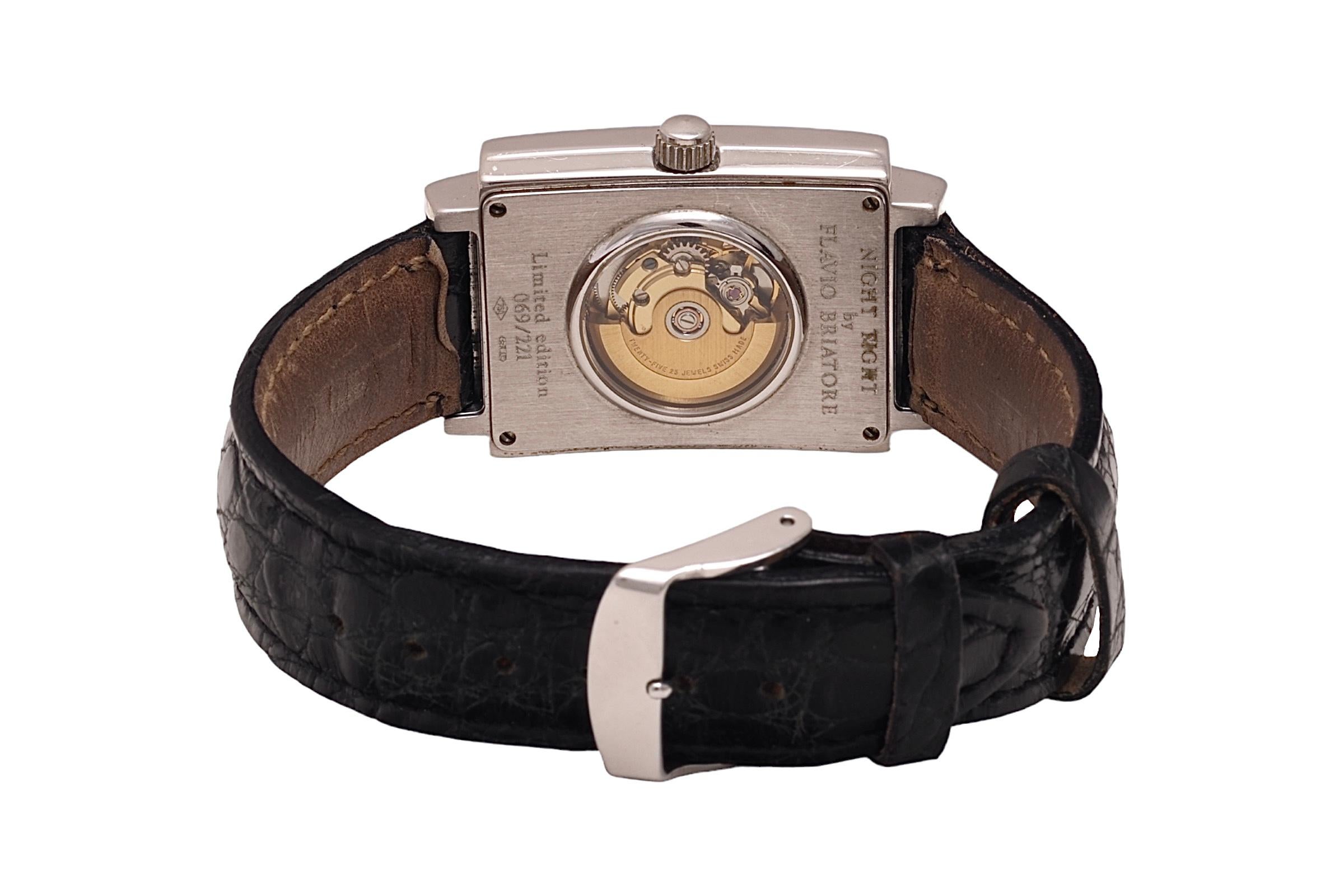 18 Kt Gold Flavio Briatore / Carlo Riva Limited Edition Diamond Wrist Watch  For Sale 2