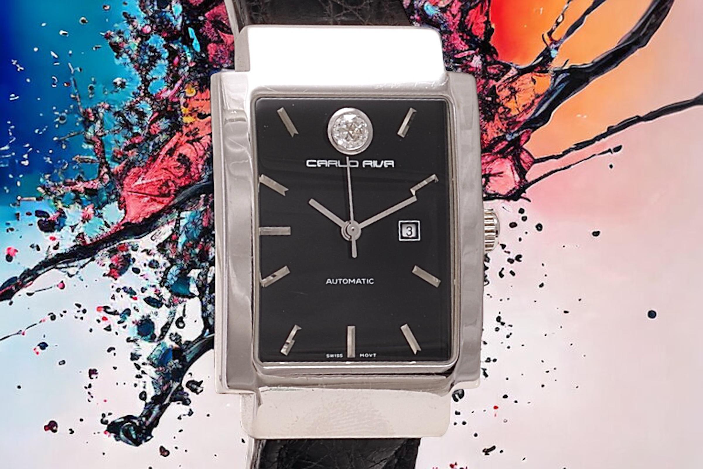 18 Kt Gold Flavio Briatore / Carlo Riva Limited Edition Diamond Wrist Watch  For Sale 4