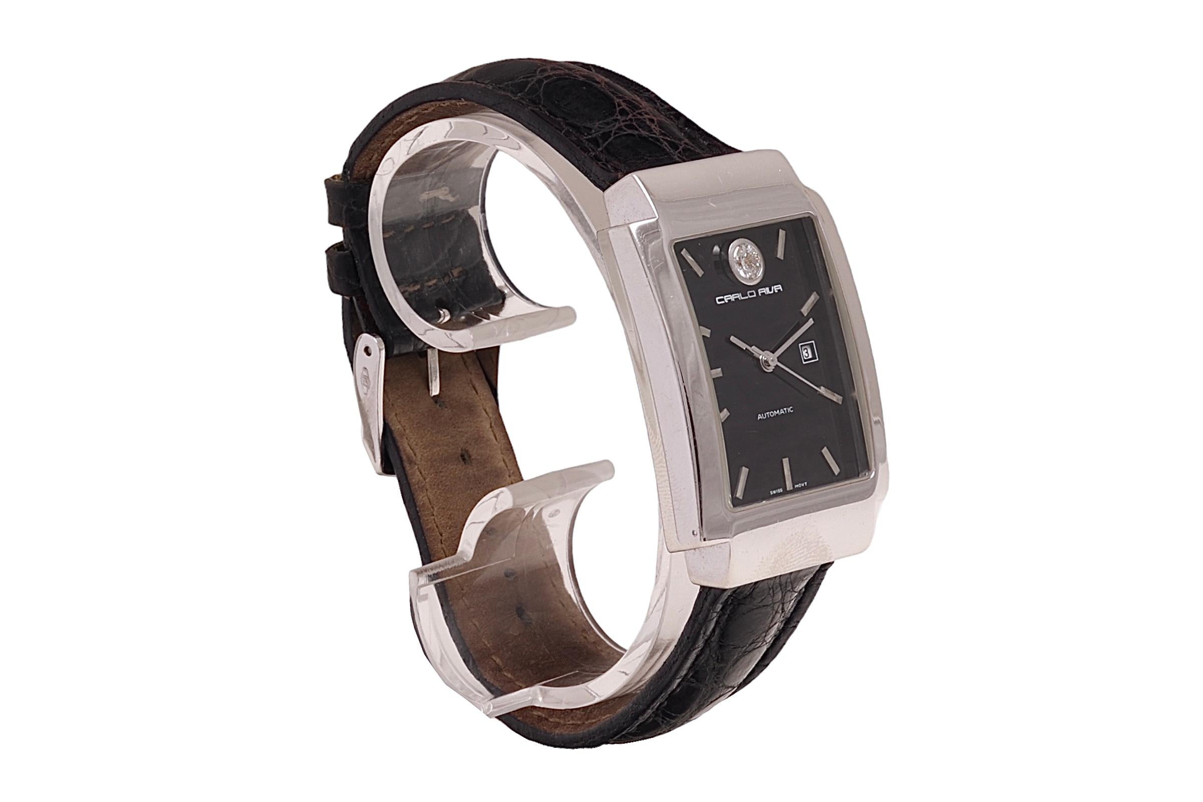 Artisan 18 Kt Gold Flavio Briatore / Carlo Riva Limited Edition Diamond Wrist Watch  For Sale