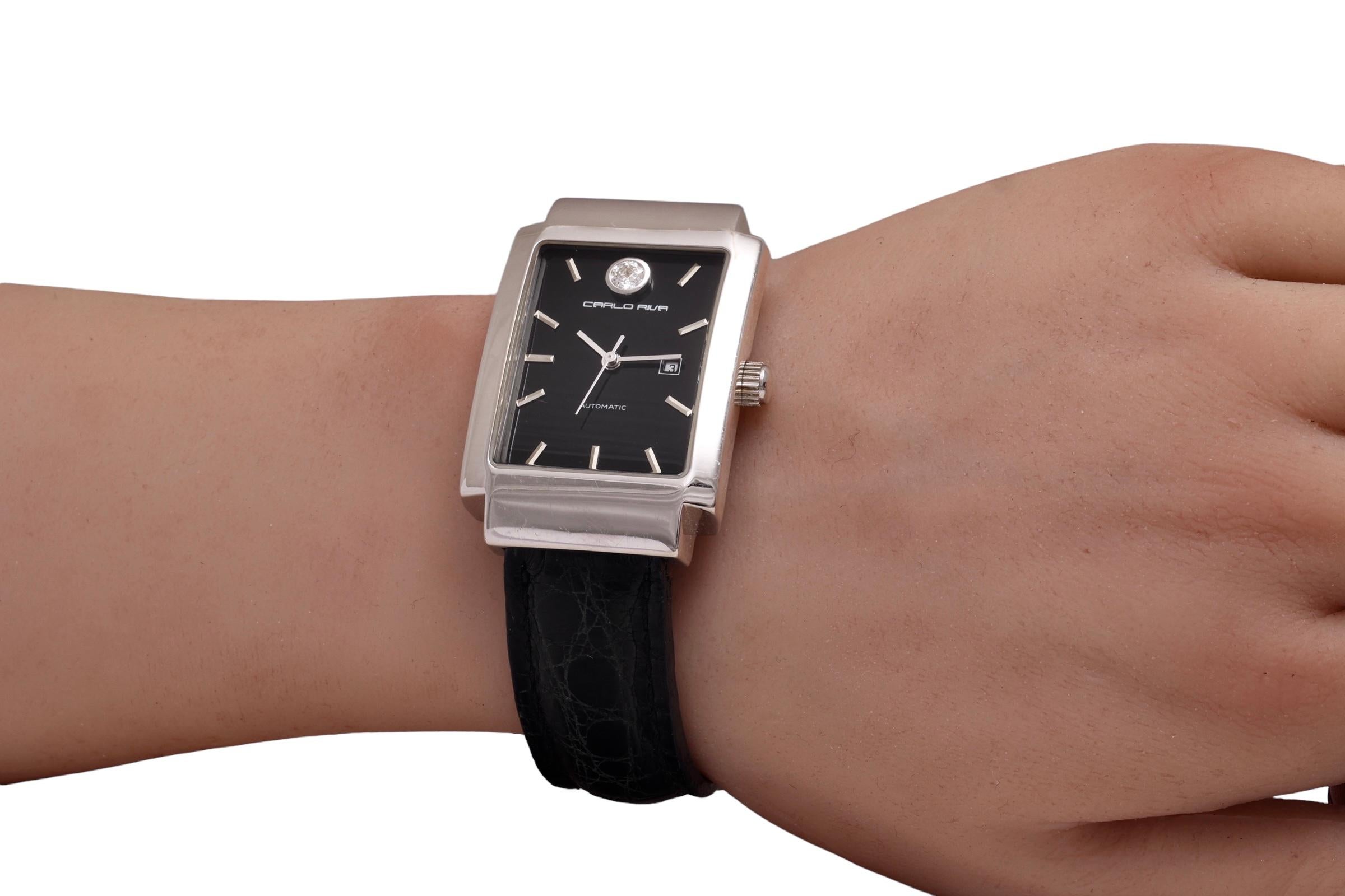 Women's or Men's 18 Kt Gold Flavio Briatore / Carlo Riva Limited Edition Diamond Wrist Watch  For Sale