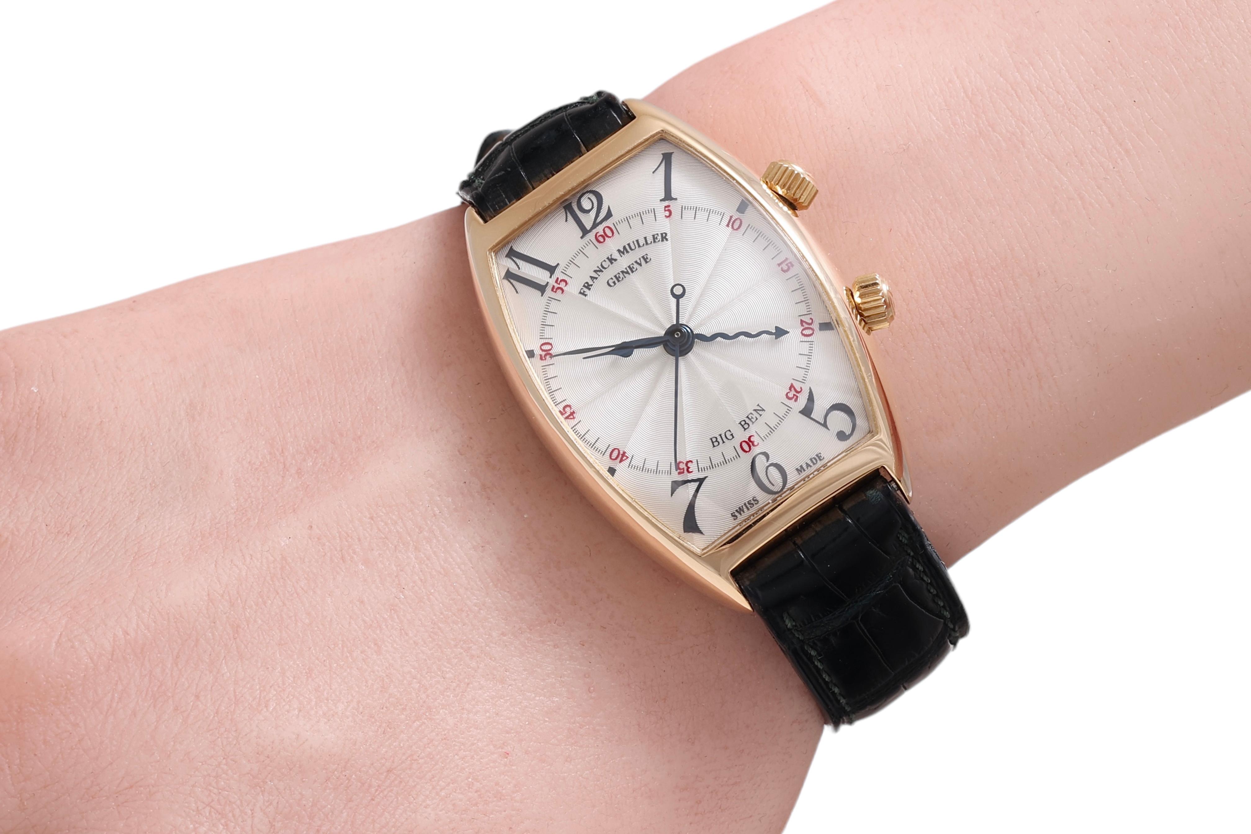 18 Kt Gold Franck Muller Big Ben Alarm Wrist Watch, Ref 2851 AL For Sale 7