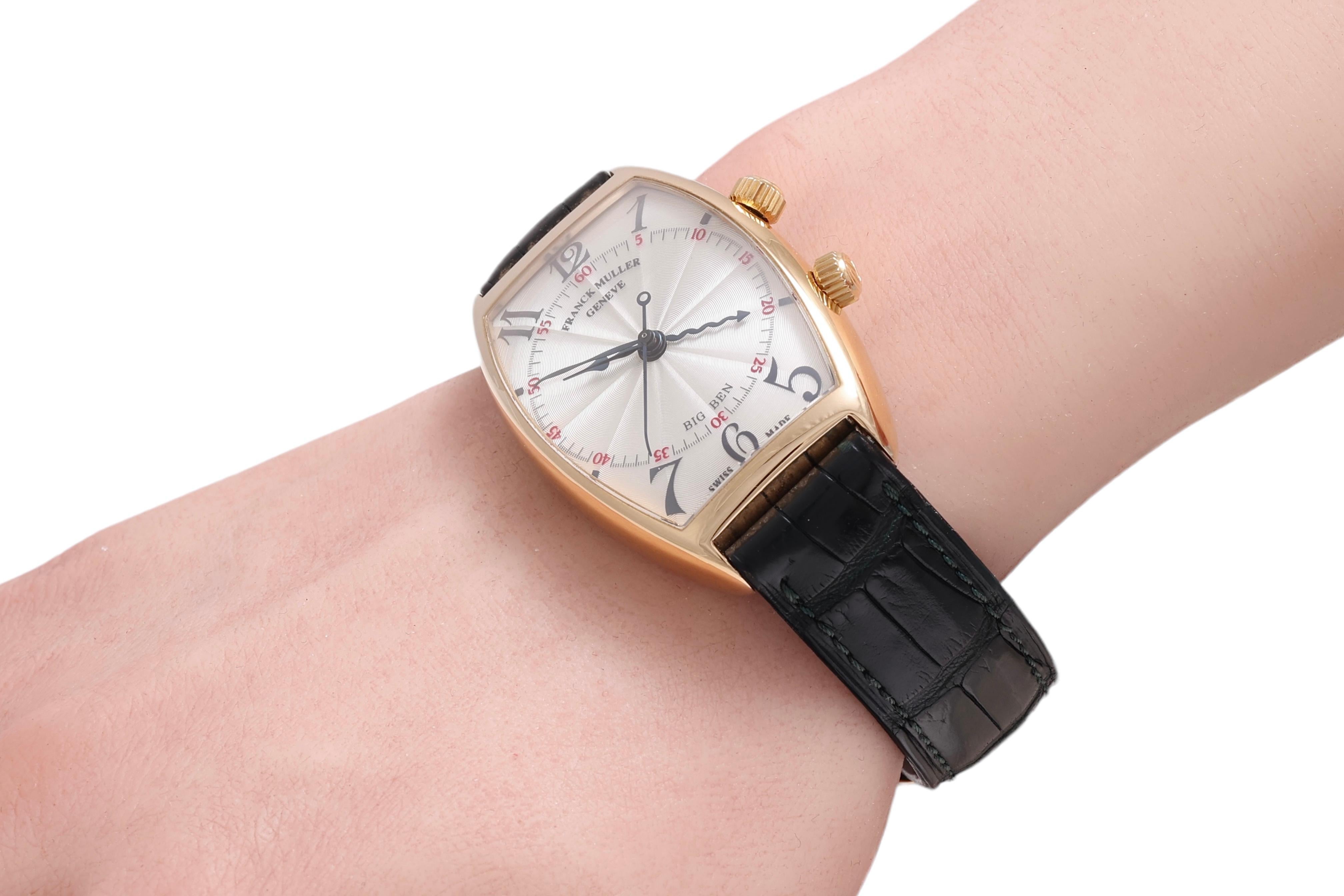 18 Kt Gold Franck Muller Big Ben Alarm Wrist Watch, Ref 2851 AL For Sale 8