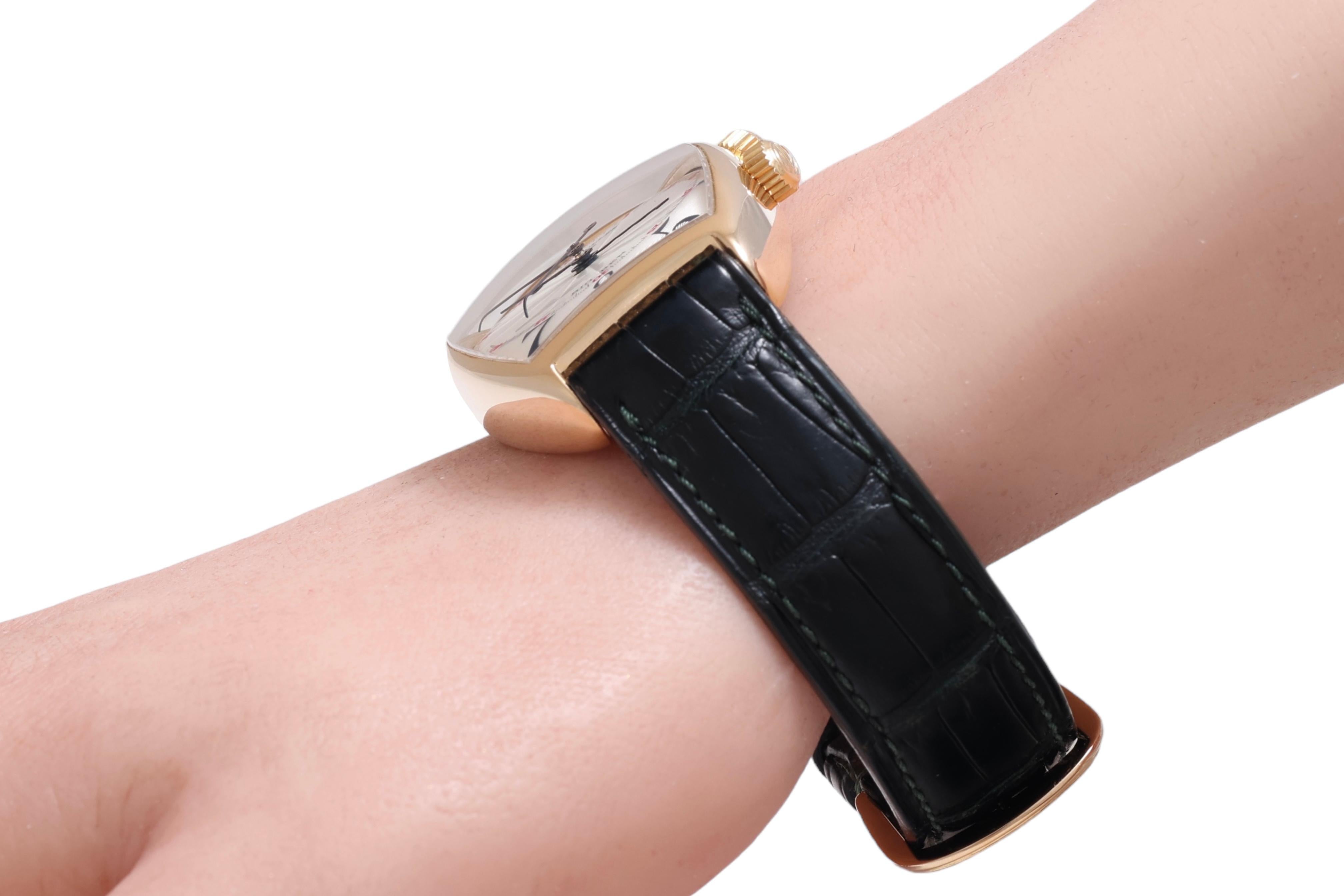 18 Kt Gold Franck Muller Big Ben Alarm Wrist Watch, Ref 2851 AL For Sale 9