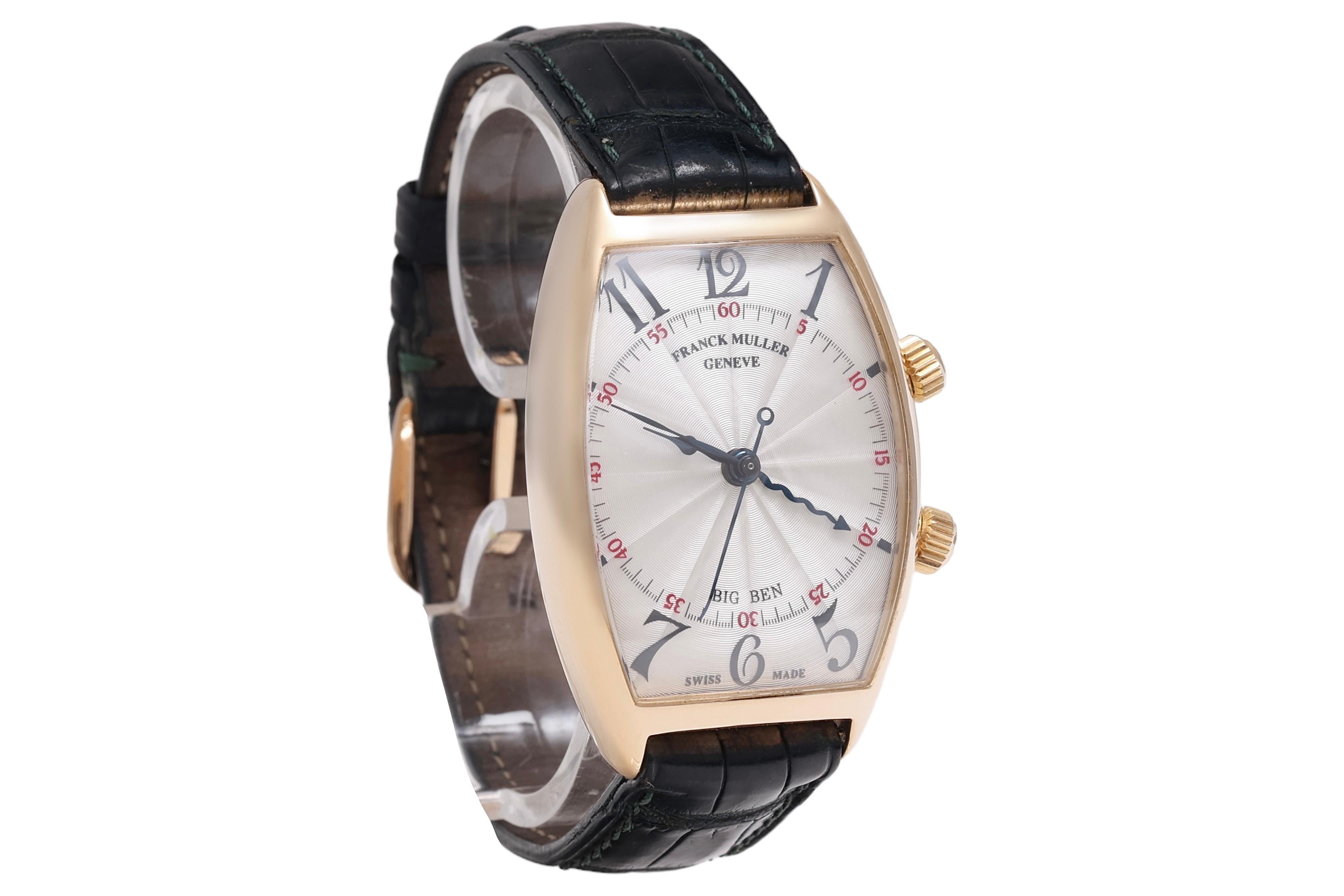 18 Kt Gold Franck Muller Big Ben Alarm Wrist Watch, Ref 2851 AL In Excellent Condition For Sale In Antwerp, BE