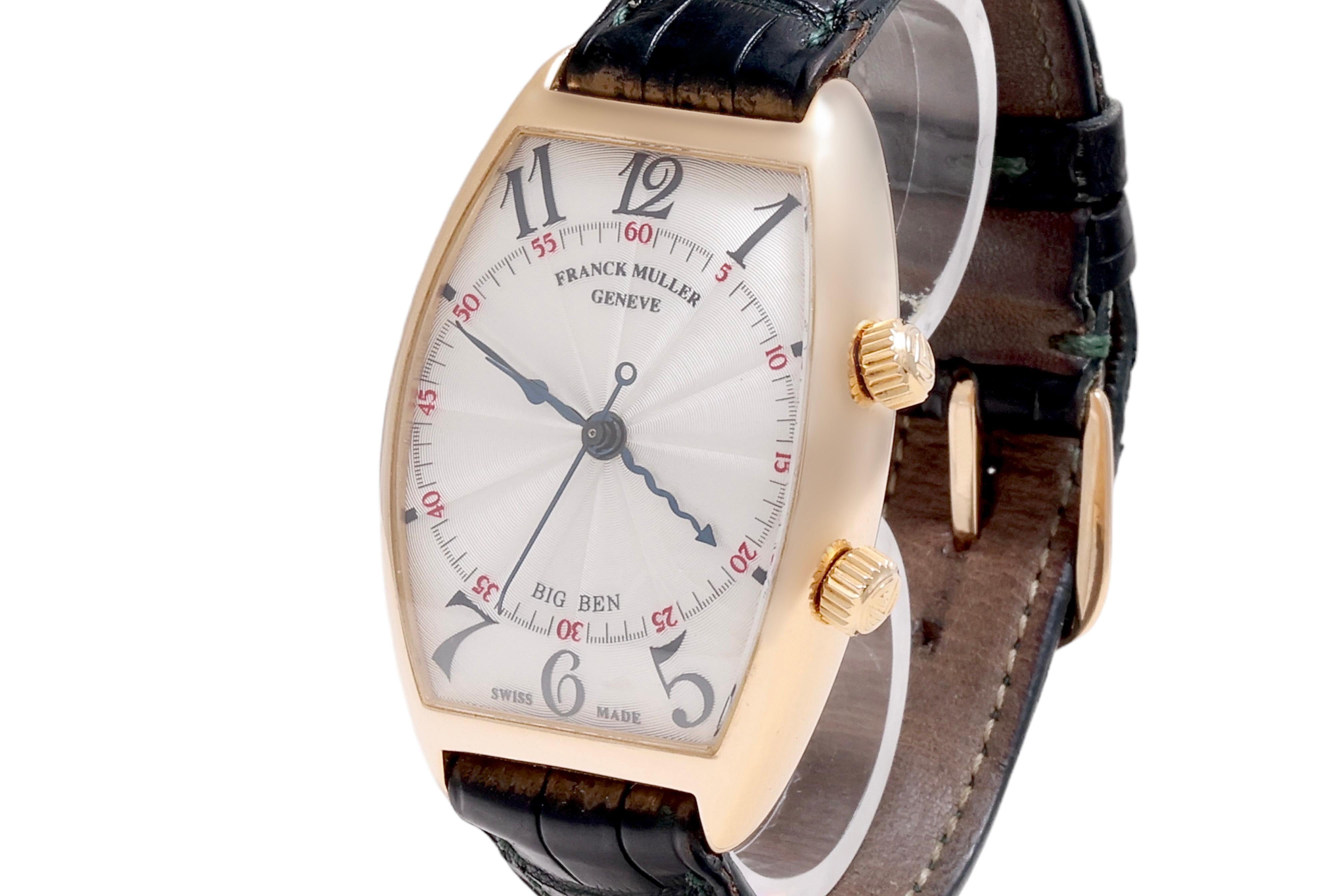 Women's or Men's 18 Kt Gold Franck Muller Big Ben Alarm Wrist Watch, Ref 2851 AL For Sale
