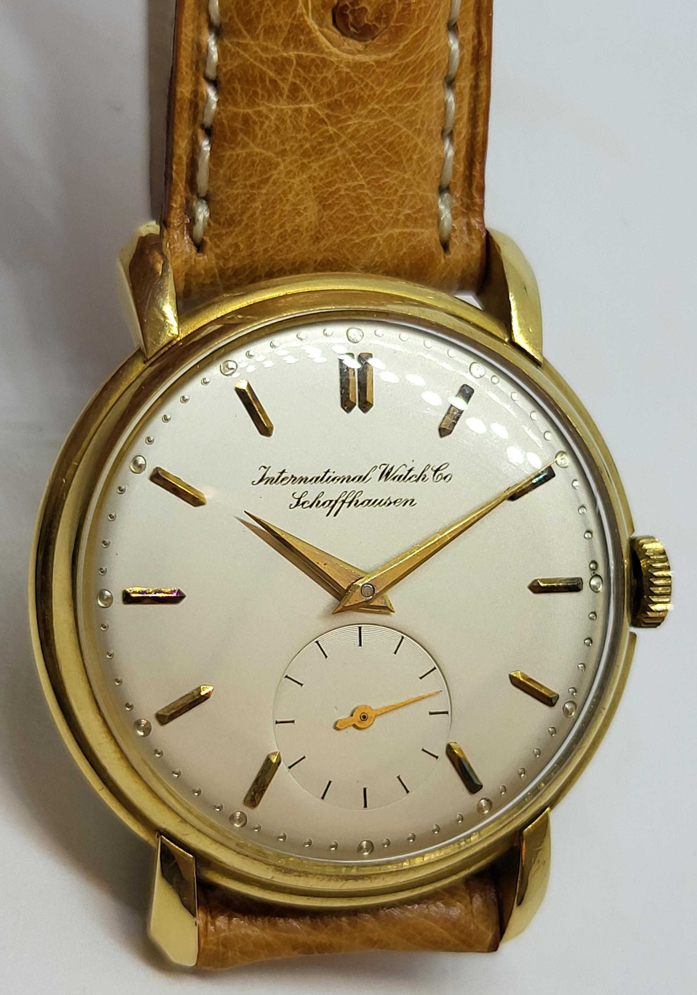 18 Kt Gold Iwc Wrist Watch Caliber 83 For Sale 2