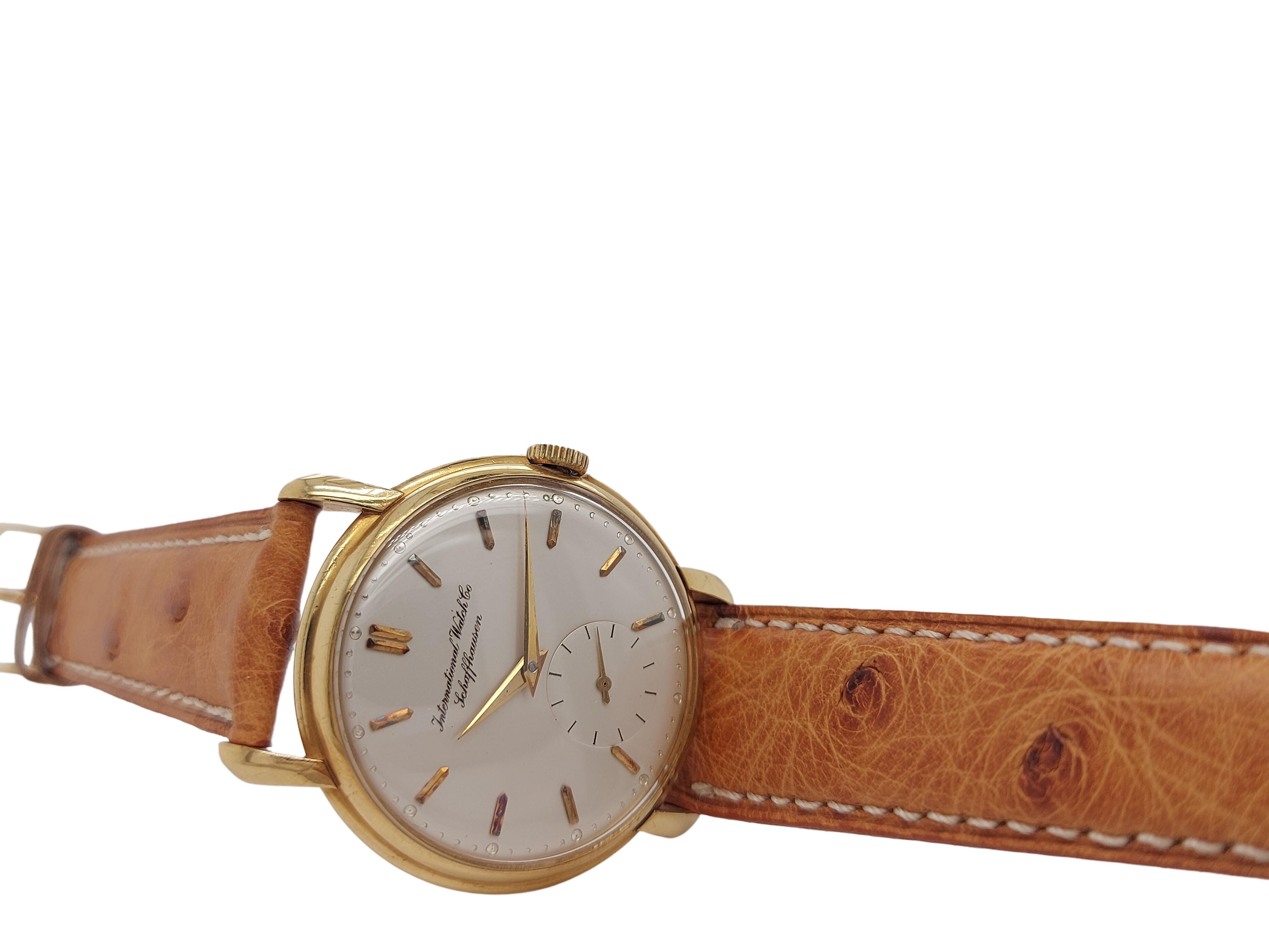 18 Kt Gold Iwc Wrist Watch Caliber 83 For Sale 8