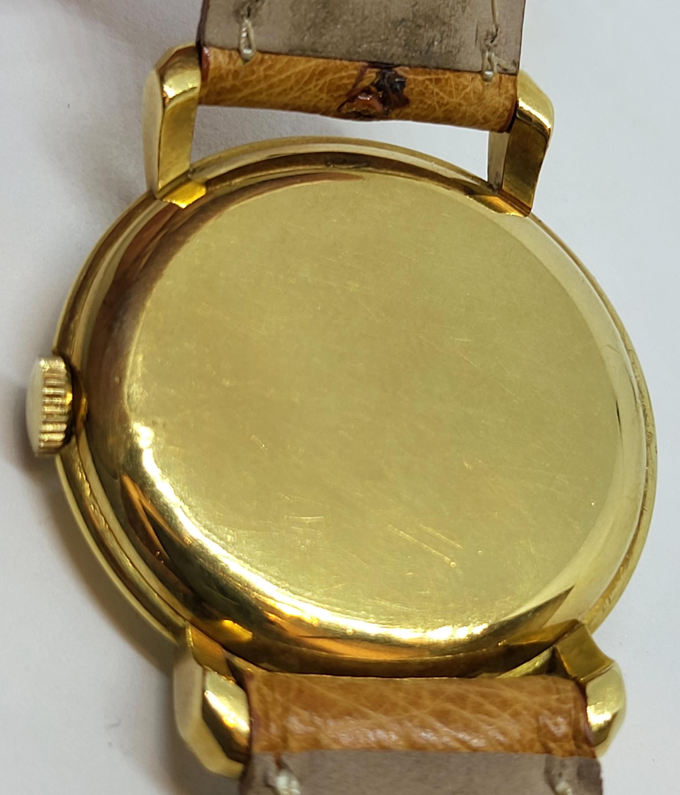 18 Karat Gold Iwc Armbanduhr Kaliber 83 im Angebot 3
