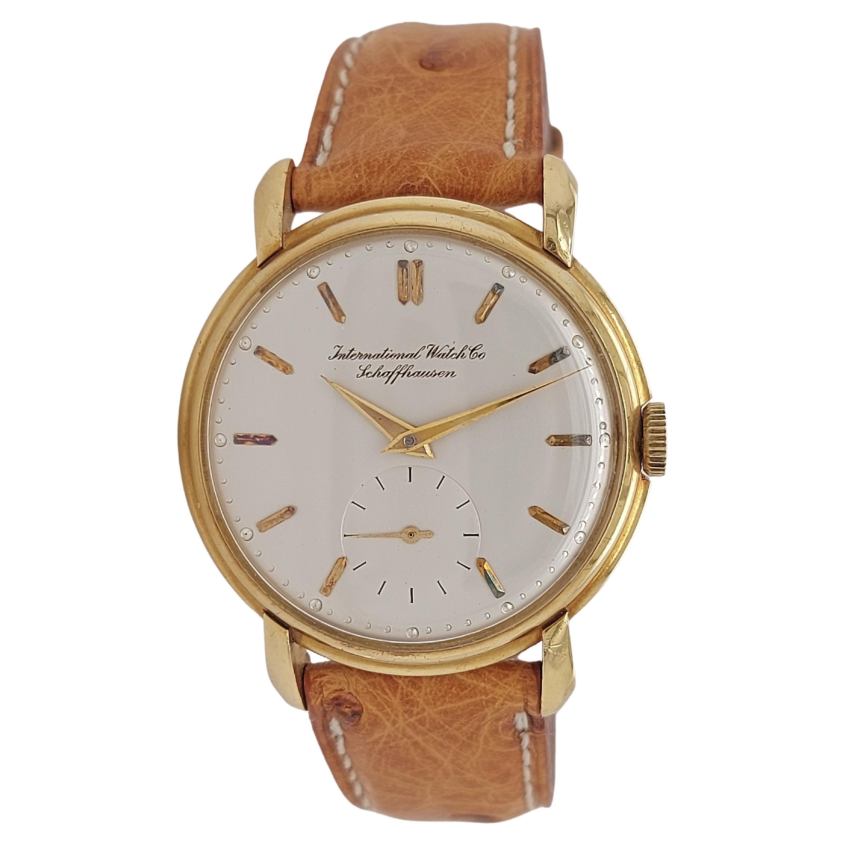 18 Kt Gold Iwc Wrist Watch Caliber 83 For Sale