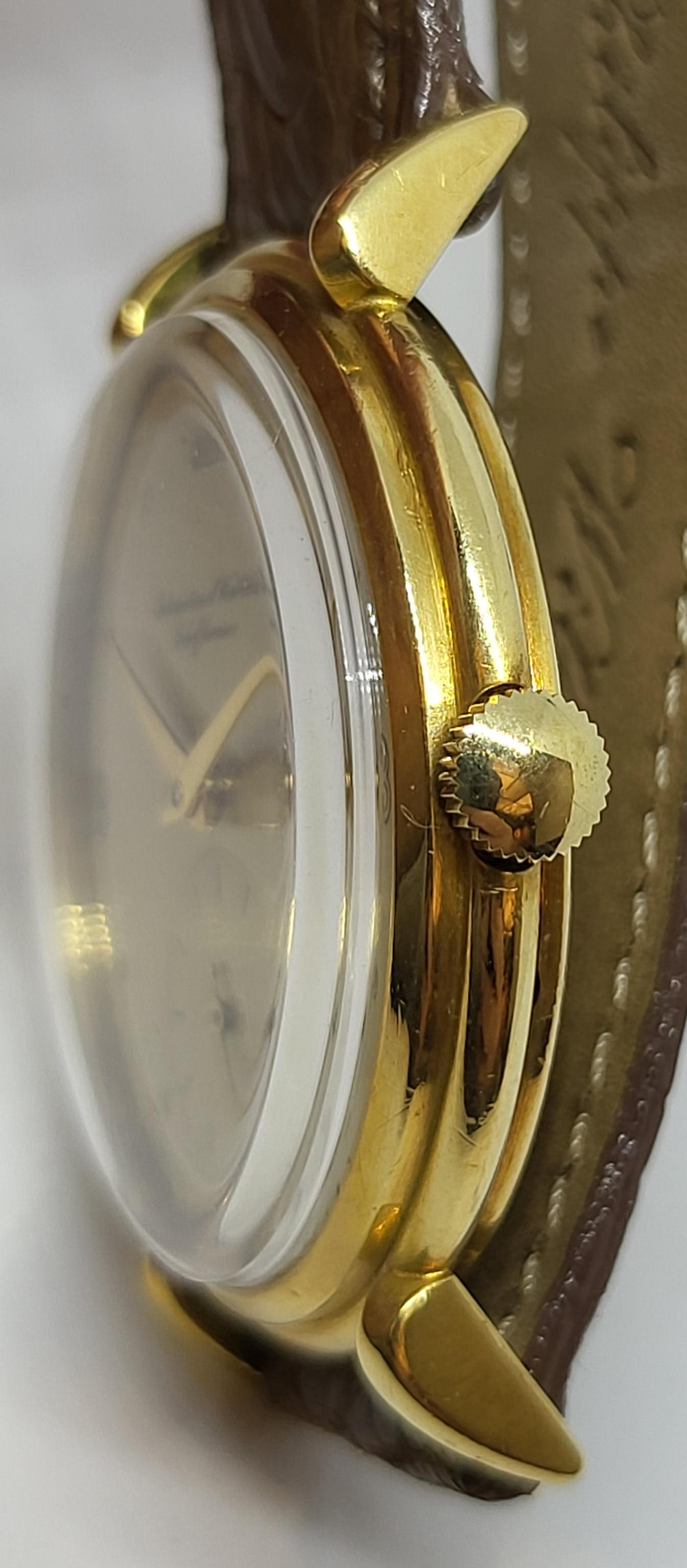 18 Kt Gold IWC Armbanduhr Kaliber 88 Seltene Handaufzug Calatrava im Angebot 2