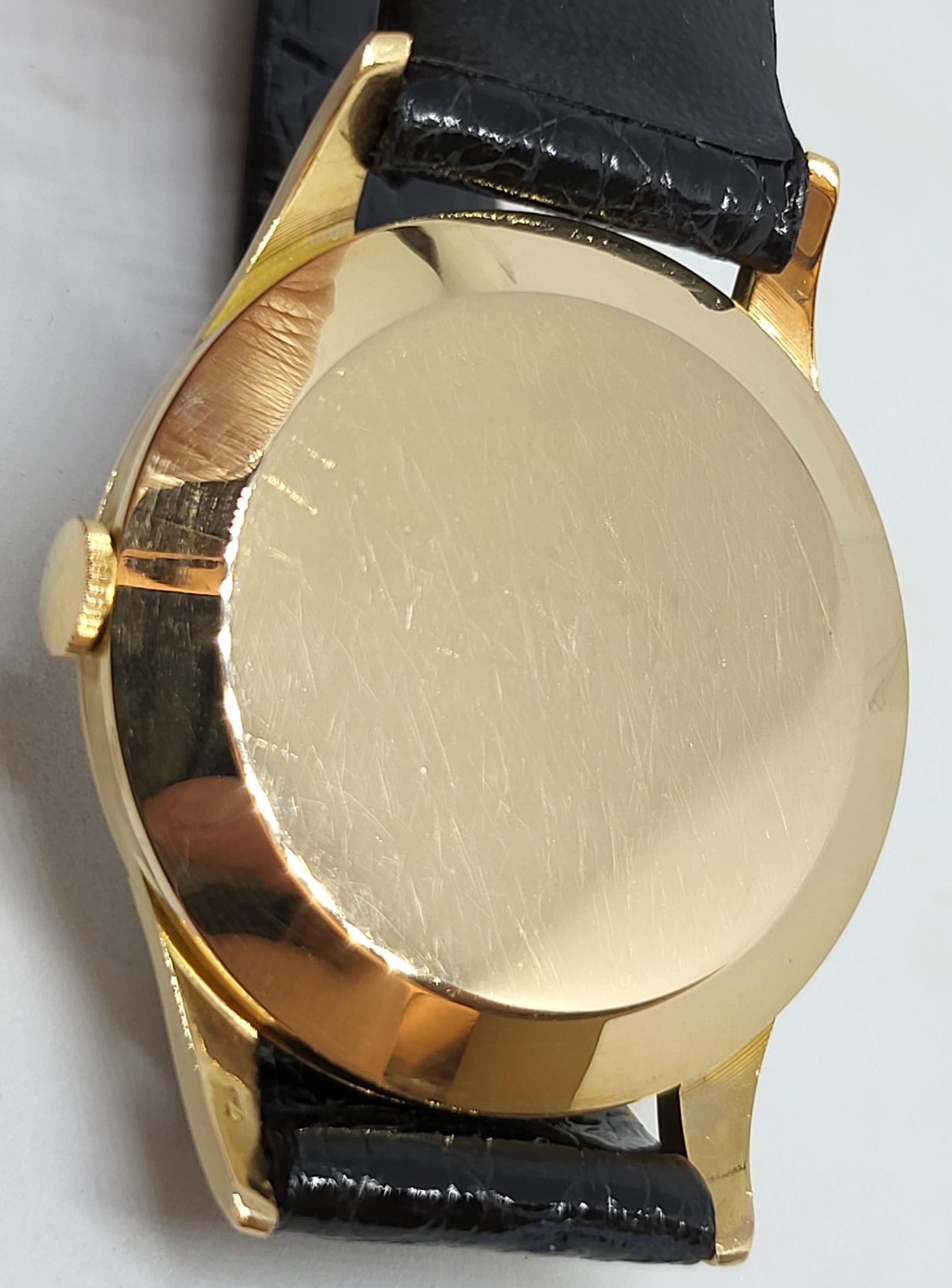 18 Karat Gold IWC Armbanduhr Kaliber 89, Calatrava im Angebot 3