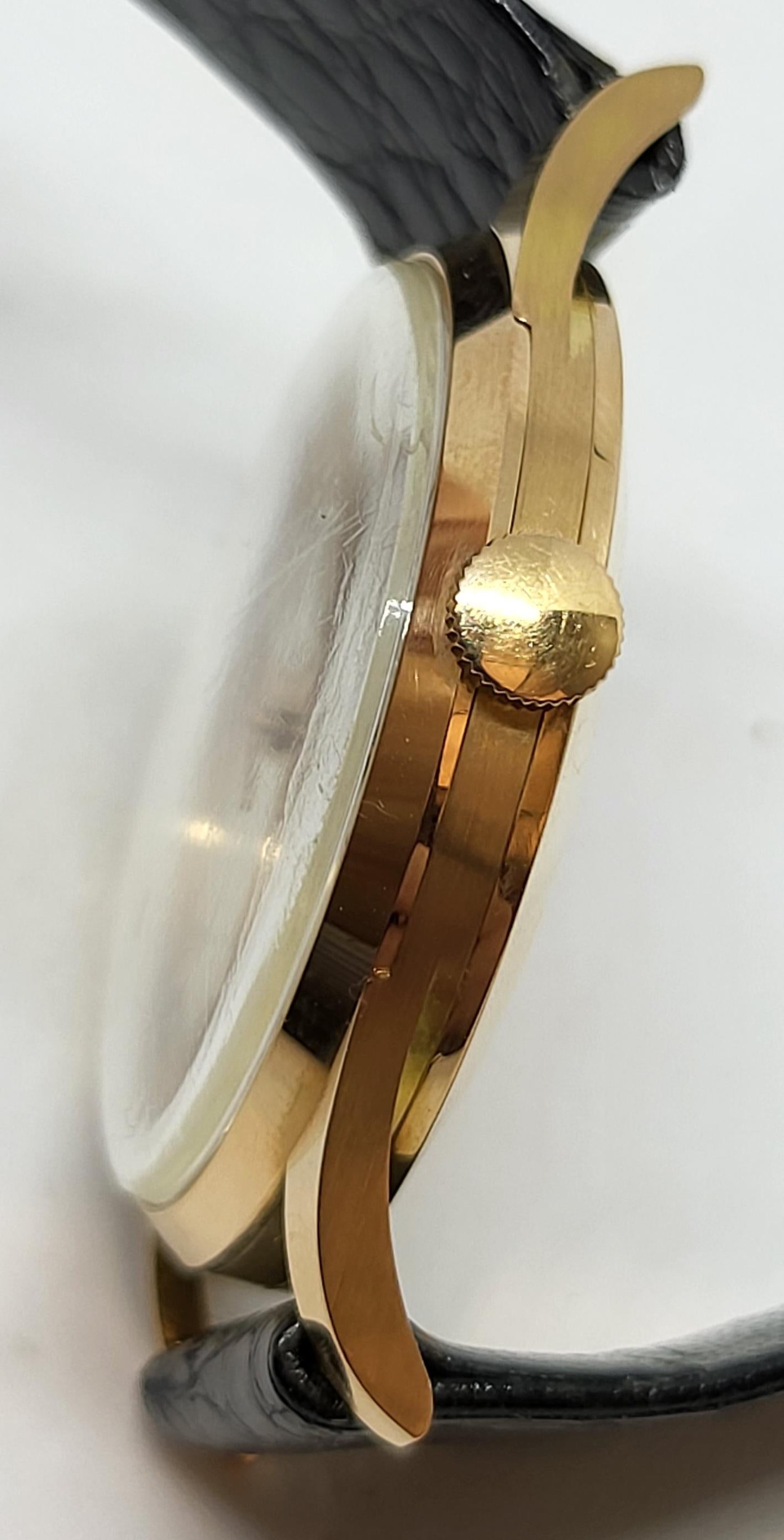 18 Karat Gold IWC Armbanduhr Kaliber 89, Calatrava im Angebot 4