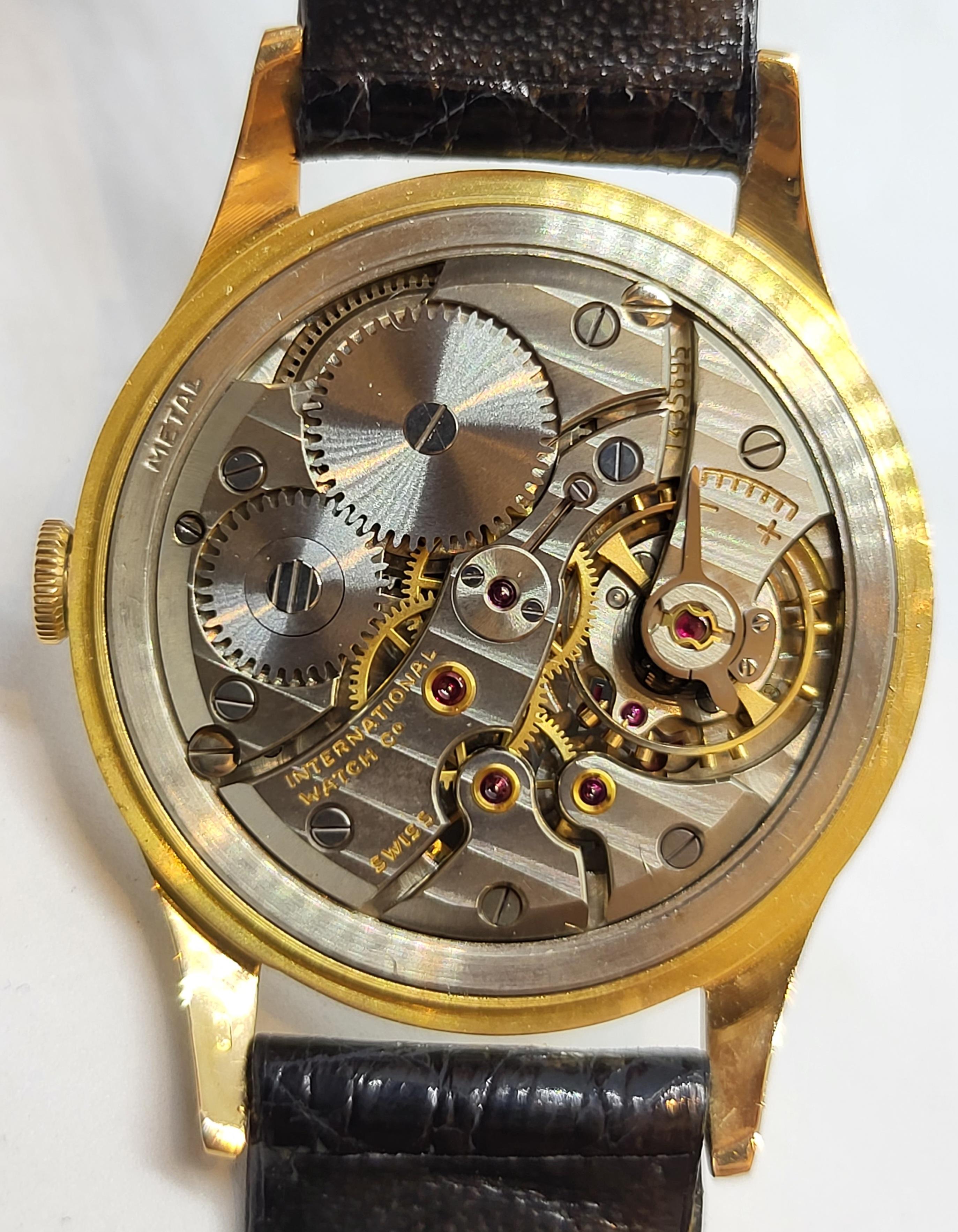 18 Karat Gold IWC Armbanduhr Kaliber 89, Calatrava (Kunsthandwerker*in) im Angebot