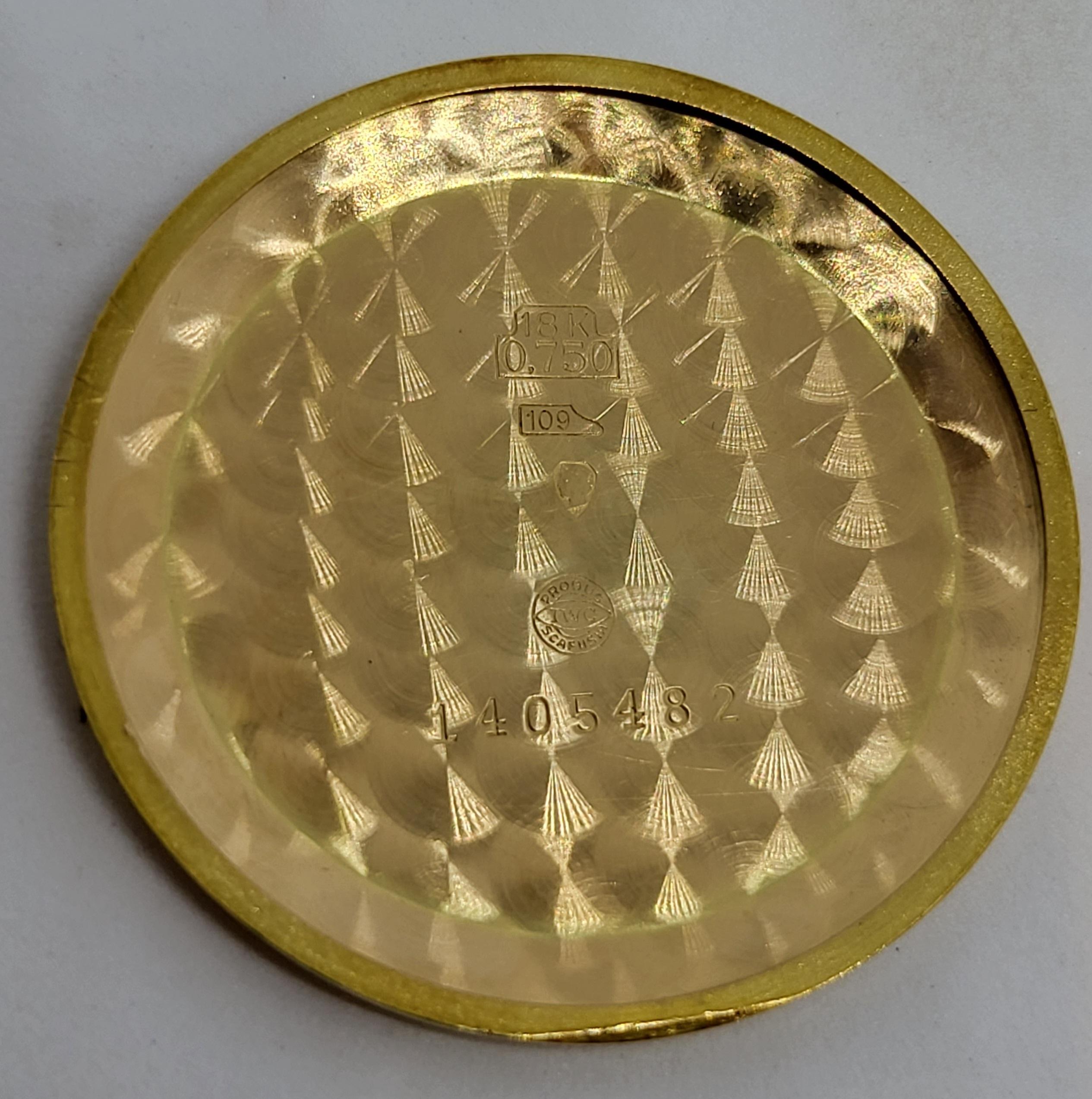 18 Karat Gold IWC Armbanduhr Kaliber 89, Calatrava im Zustand „Hervorragend“ im Angebot in Antwerp, BE