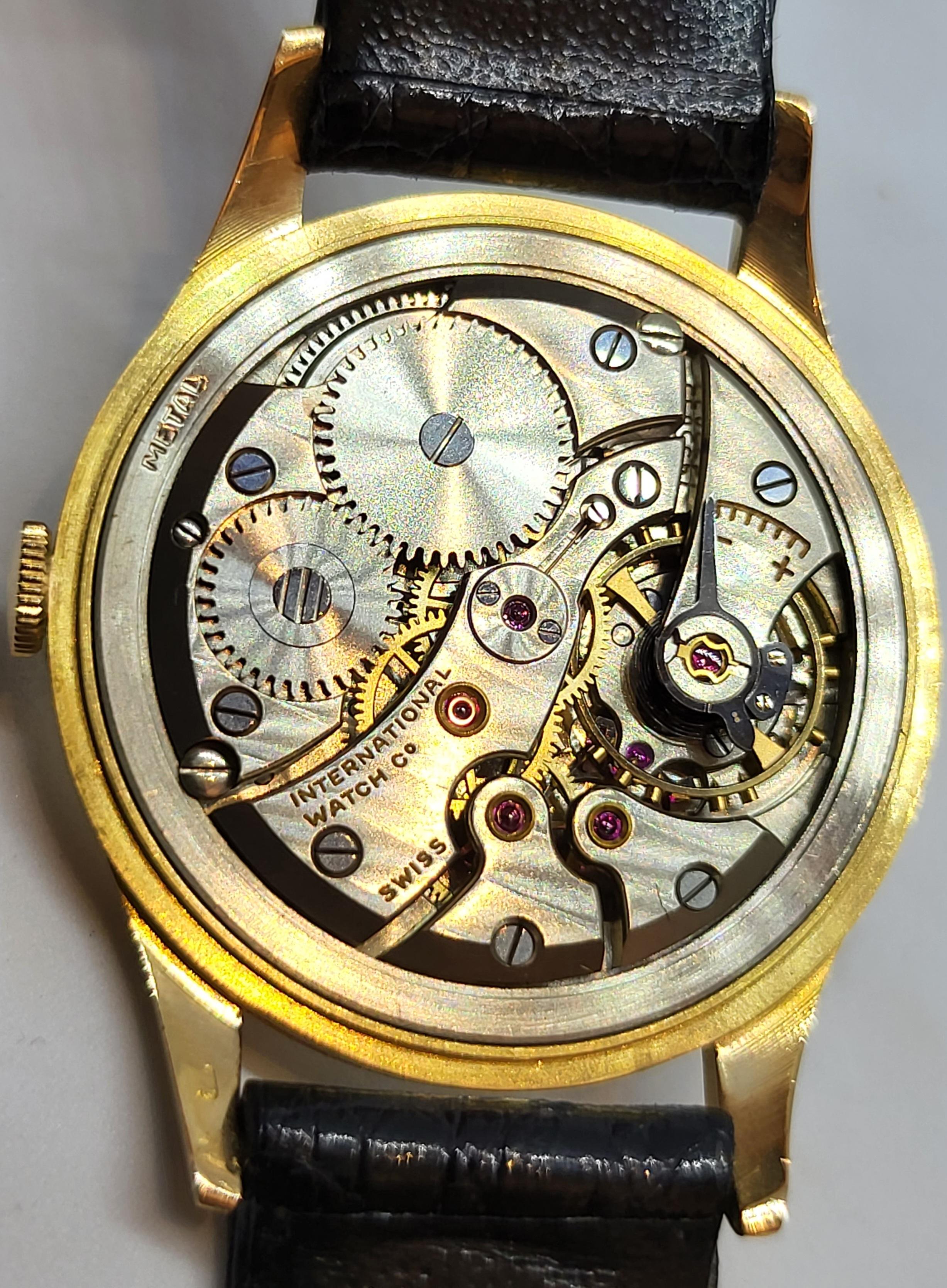 18 Kt Gold IWC Wrist Watch Caliber 89, Calatrava For Sale 1