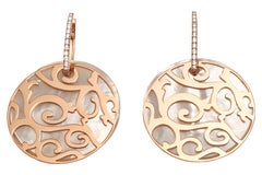 18 Kt Gold Mattioli Diamond & MOP Earrings