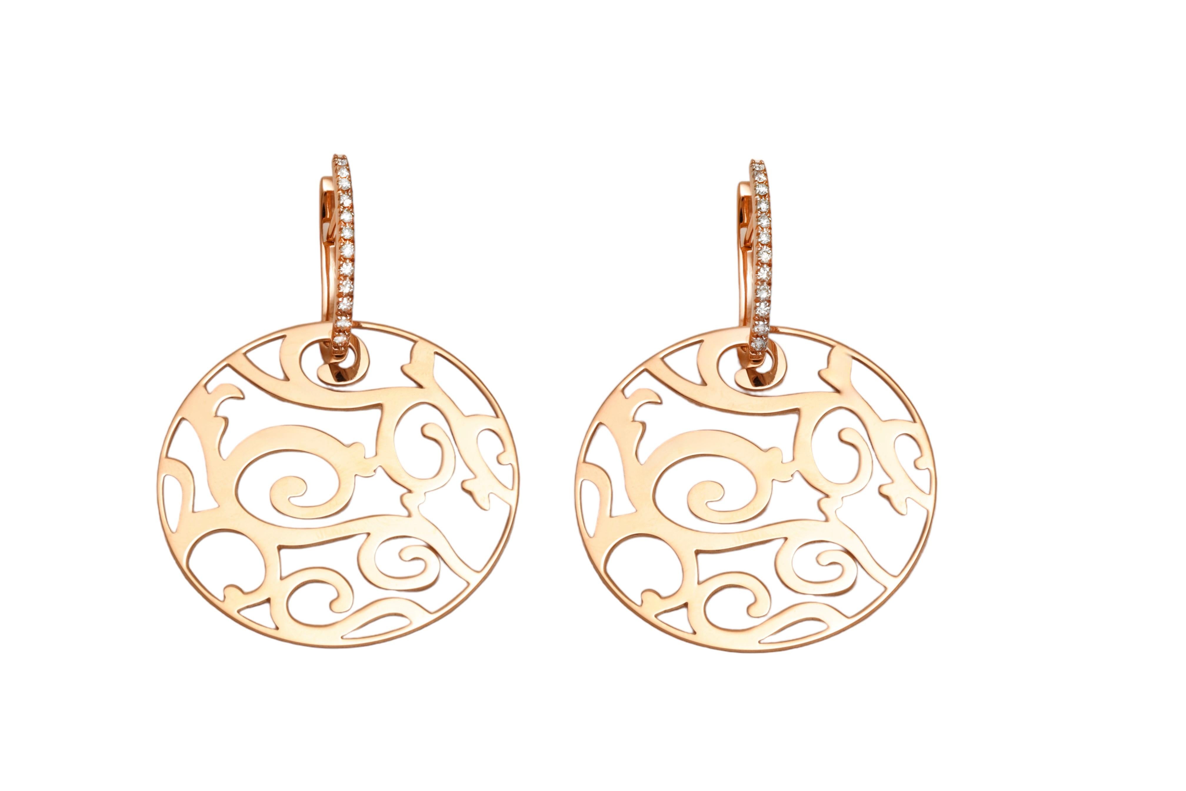 Diamante e MOP in oro 18 Kt Mattioli  Orecchini In condizioni Nuovo in vendita a Antwerp, BE