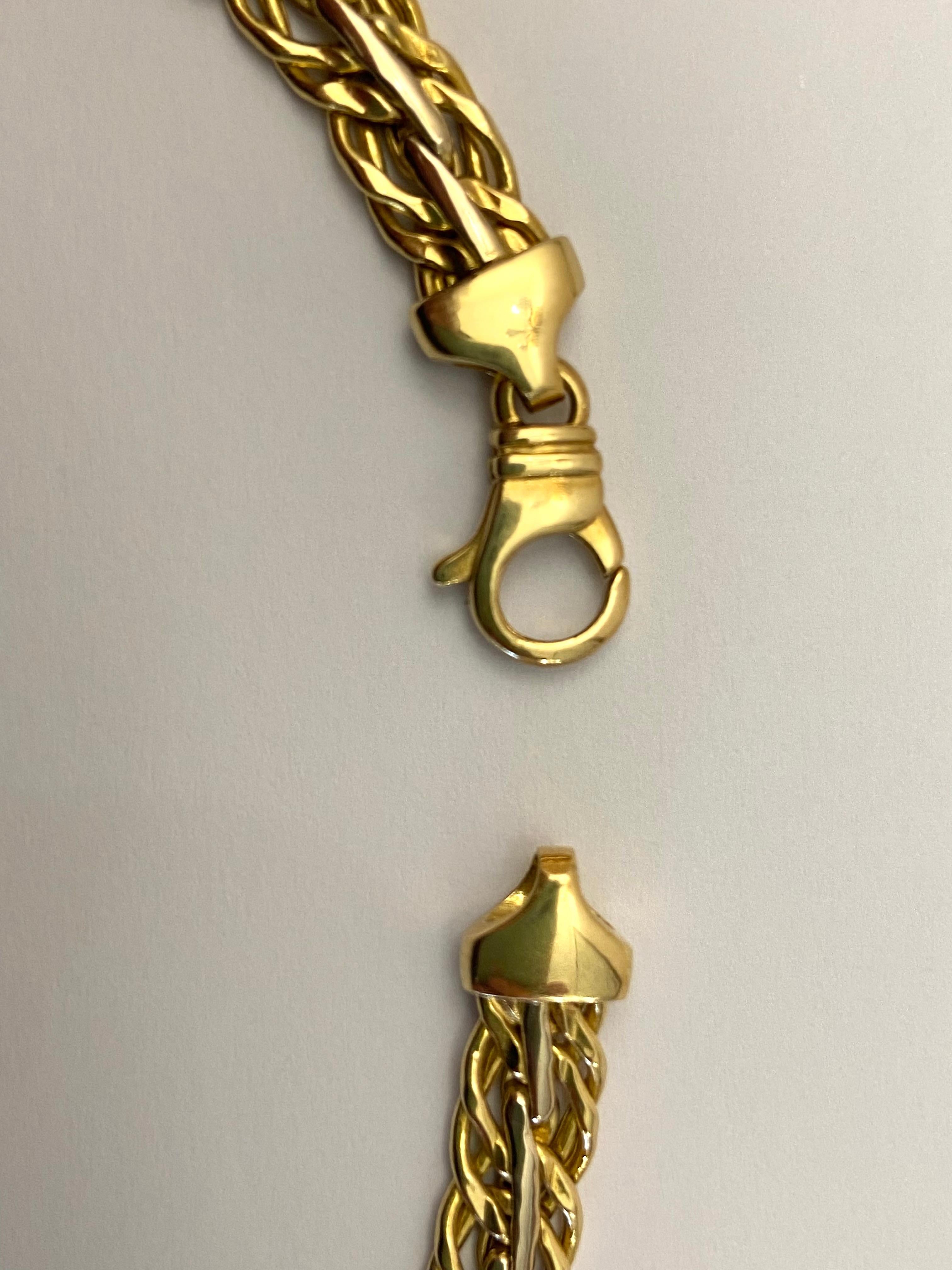 18 Kt Gold Necklace, Made in Italy In Good Condition For Sale In Palermo, IT