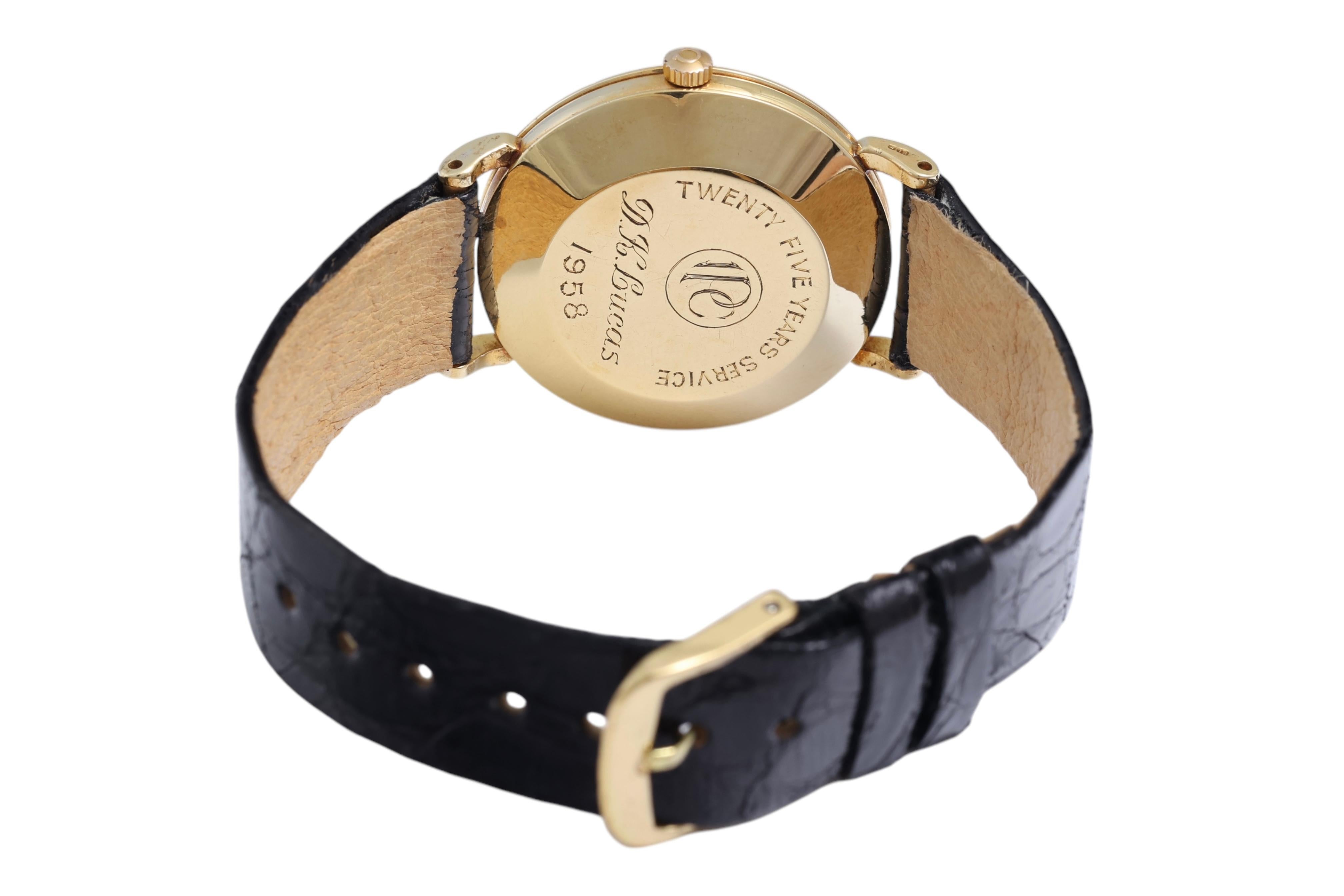 18 Kt Gold Omega Automatic, Caliber 501, from 1958 For Sale 5
