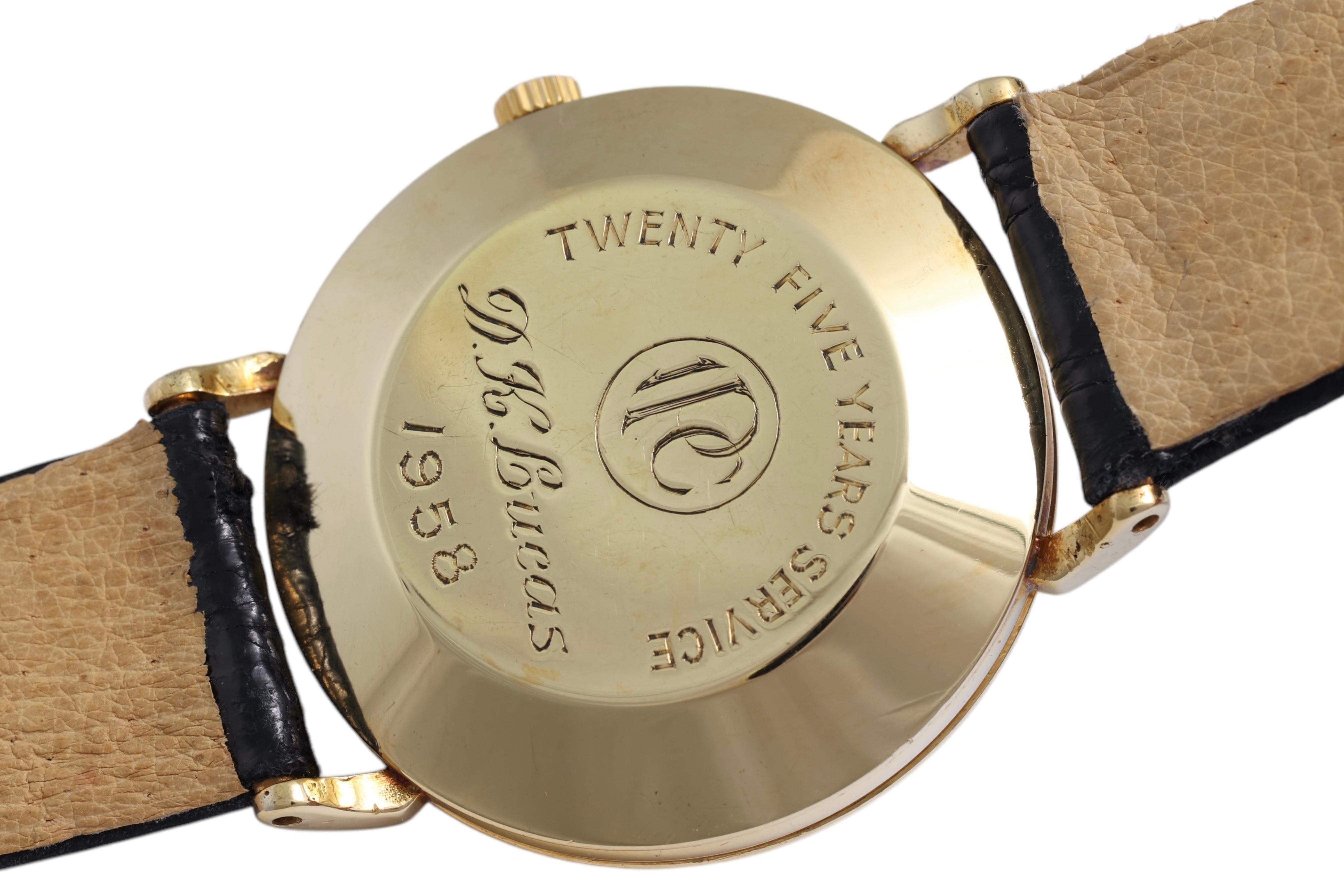 18 Kt Gold Omega Automatic, Caliber 501, from 1958 For Sale 6
