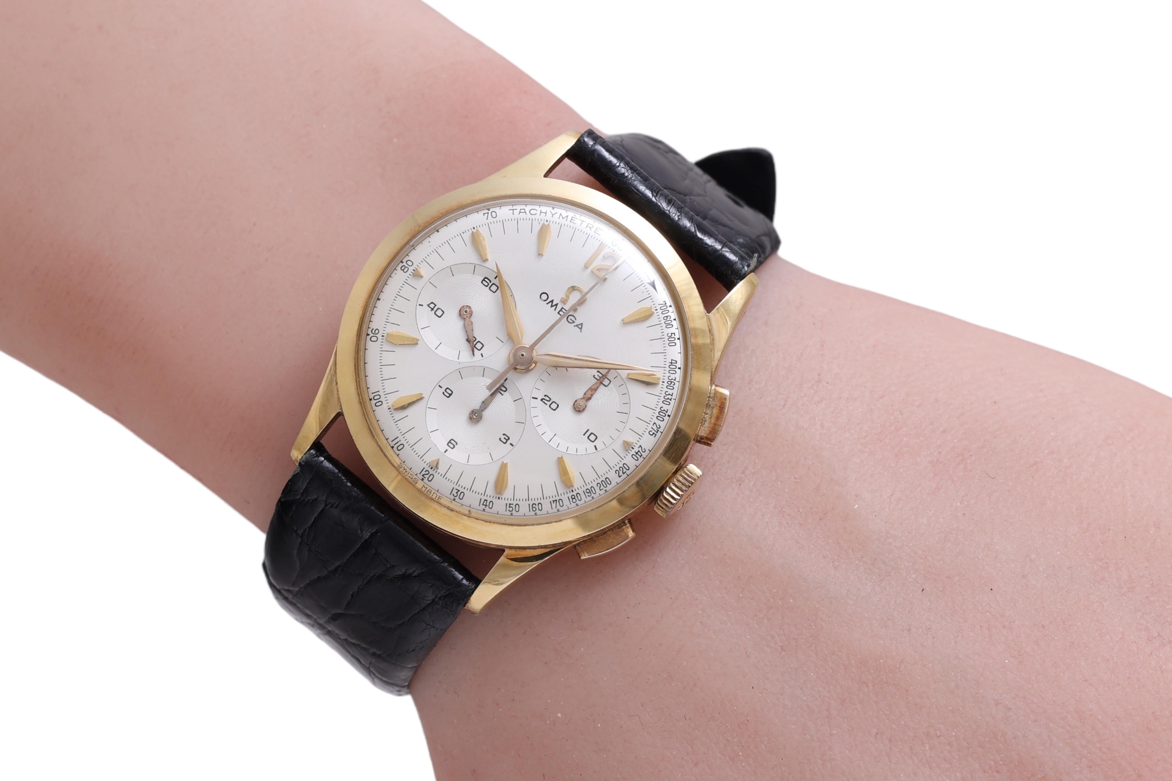 18 kt Gold Omega Collectors Wrist Watch, Caliber 321, Reference OT 2955 3 For Sale 5