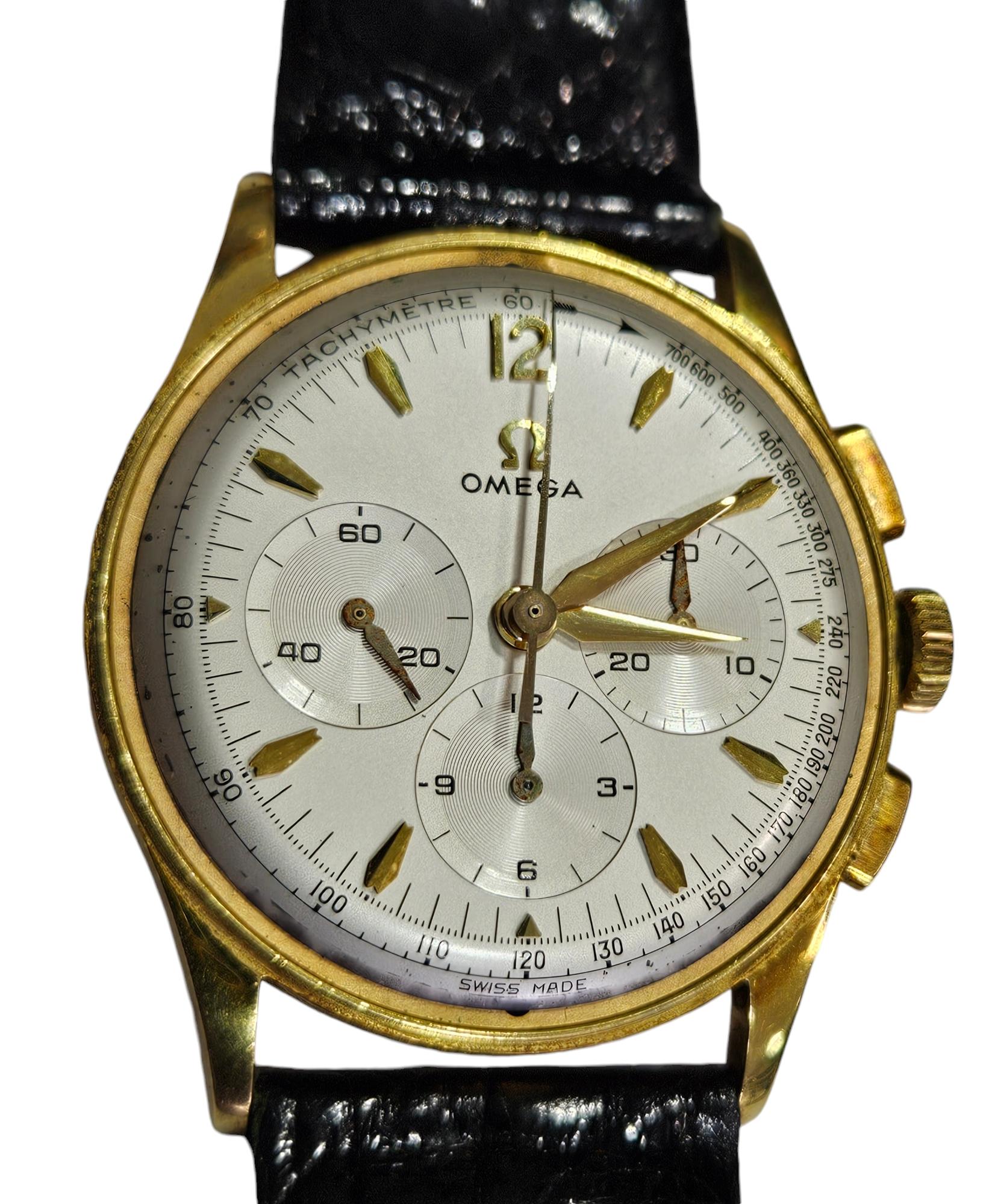 18 kt Gold Omega Collectors Wrist Watch, Caliber 321, Reference OT 2955 3 For Sale 6