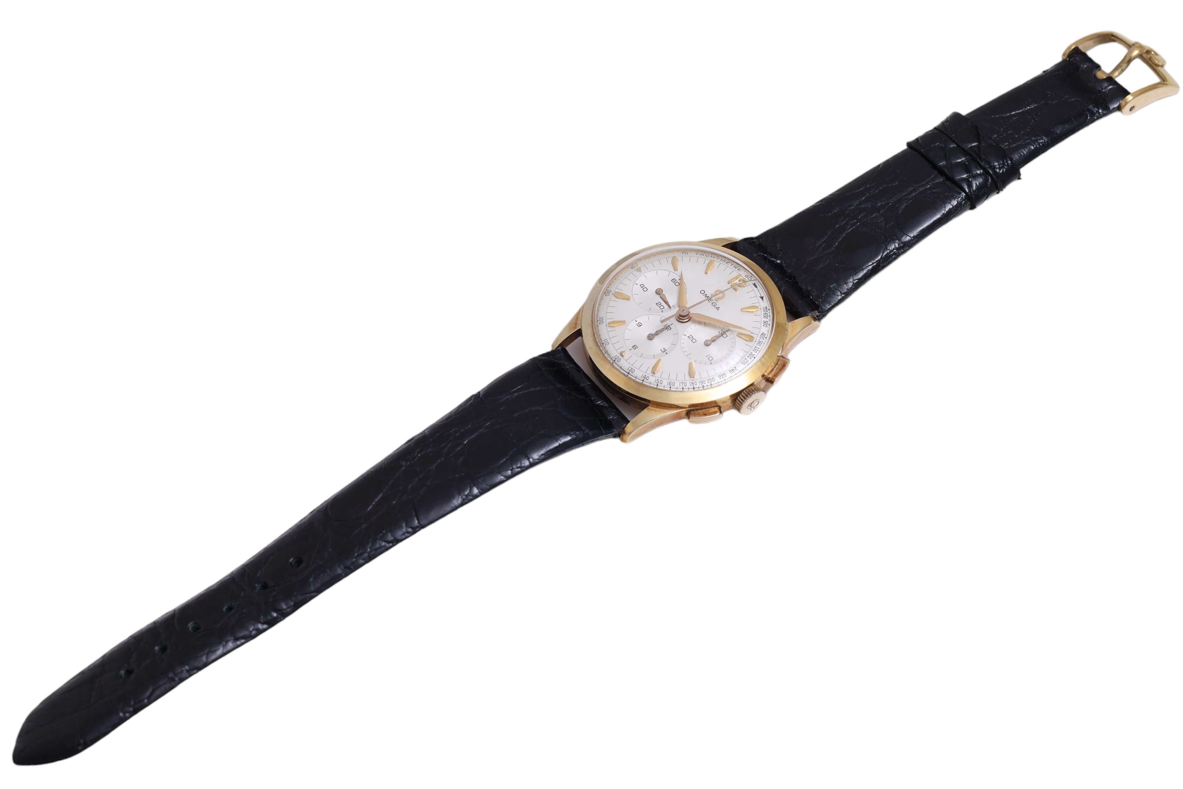 18 kt Gold Omega Collectors Wrist Watch, Caliber 321, Reference OT 2955 3 For Sale 3