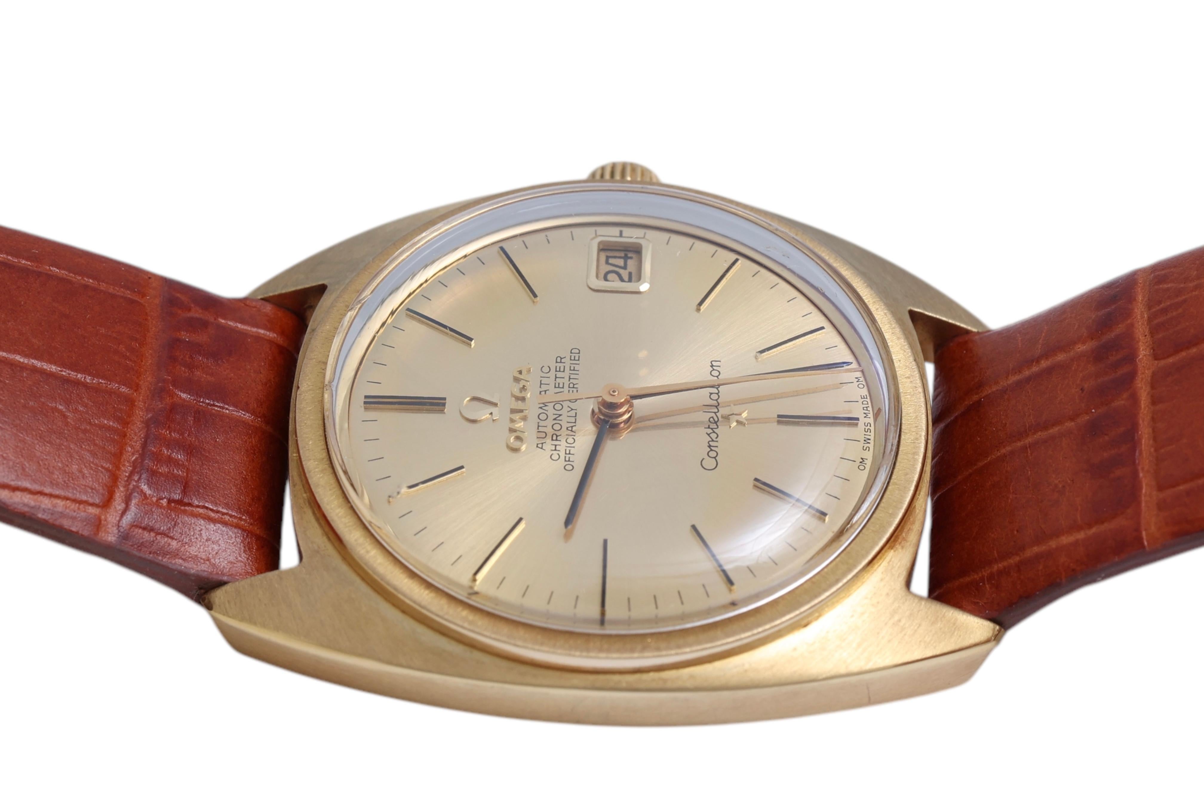 18 Kt Gold Omega Constellation Automatic Wrist Watch ! Ref. 168009 - 168017 For Sale 5