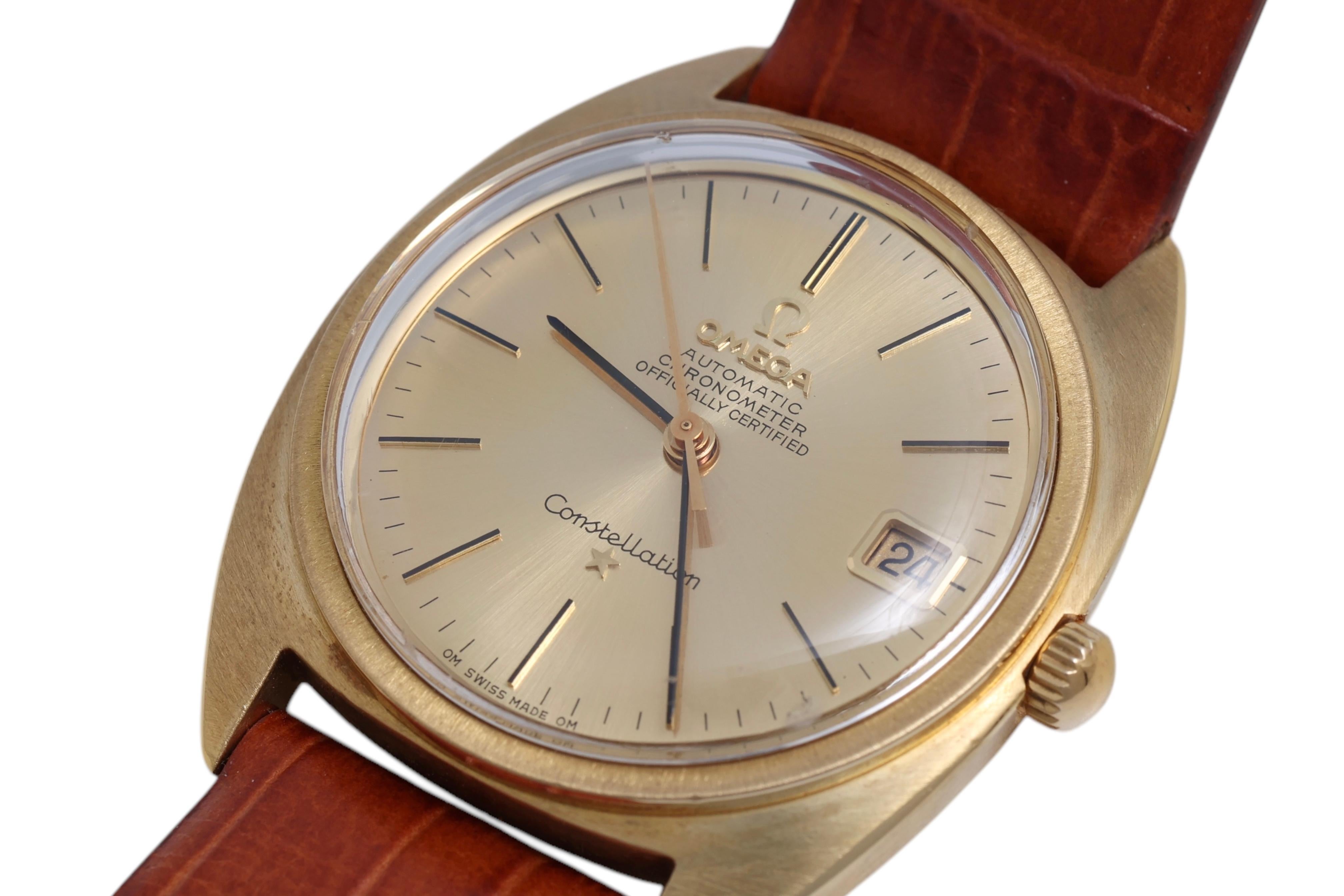 18 Kt Gold Omega Constellation Automatic Wrist Watch ! Ref. 168009 - 168017 For Sale 1