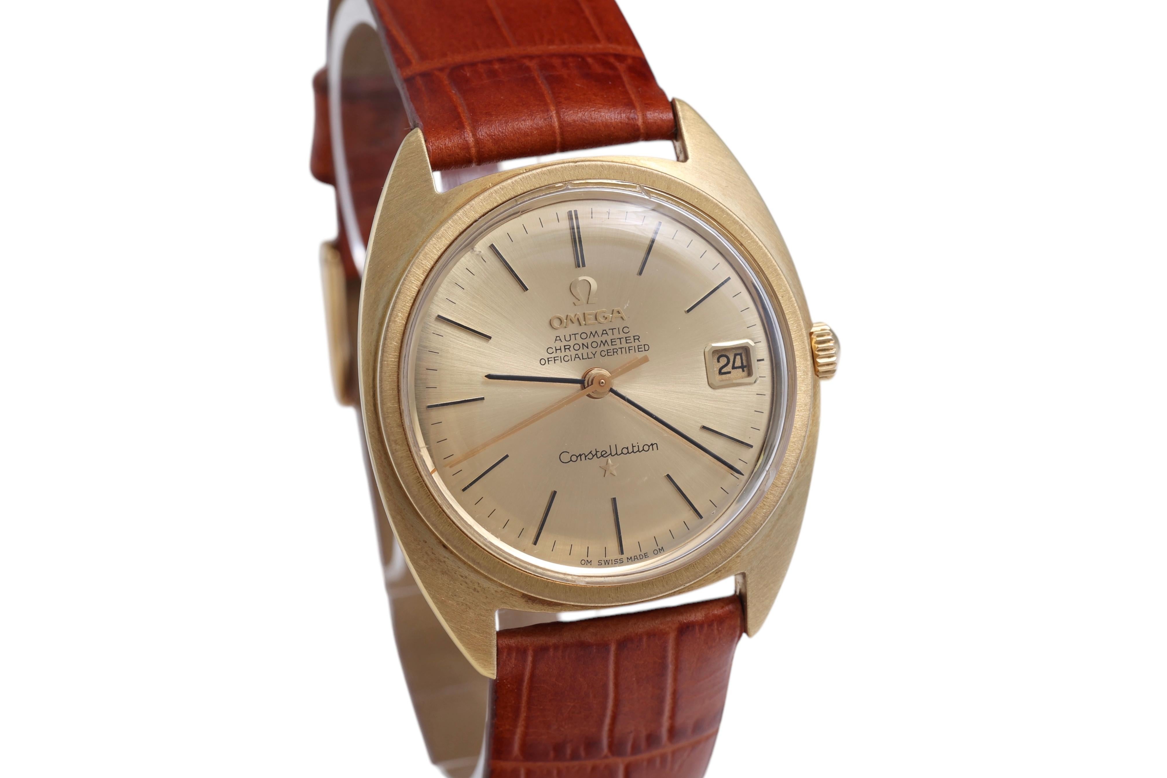 18 Kt Gold Omega Constellation Automatic Wrist Watch ! Ref. 168009 - 168017 For Sale 4