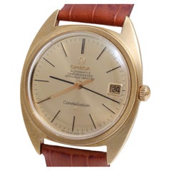 18 Kt Gold Omega Constellation Automatic Wrist Watch ! Ref. 168009 - 168017