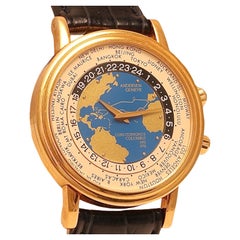 Vintage 18 kt Gold Svend Andersen Worldtimer Limited Wrist Watch