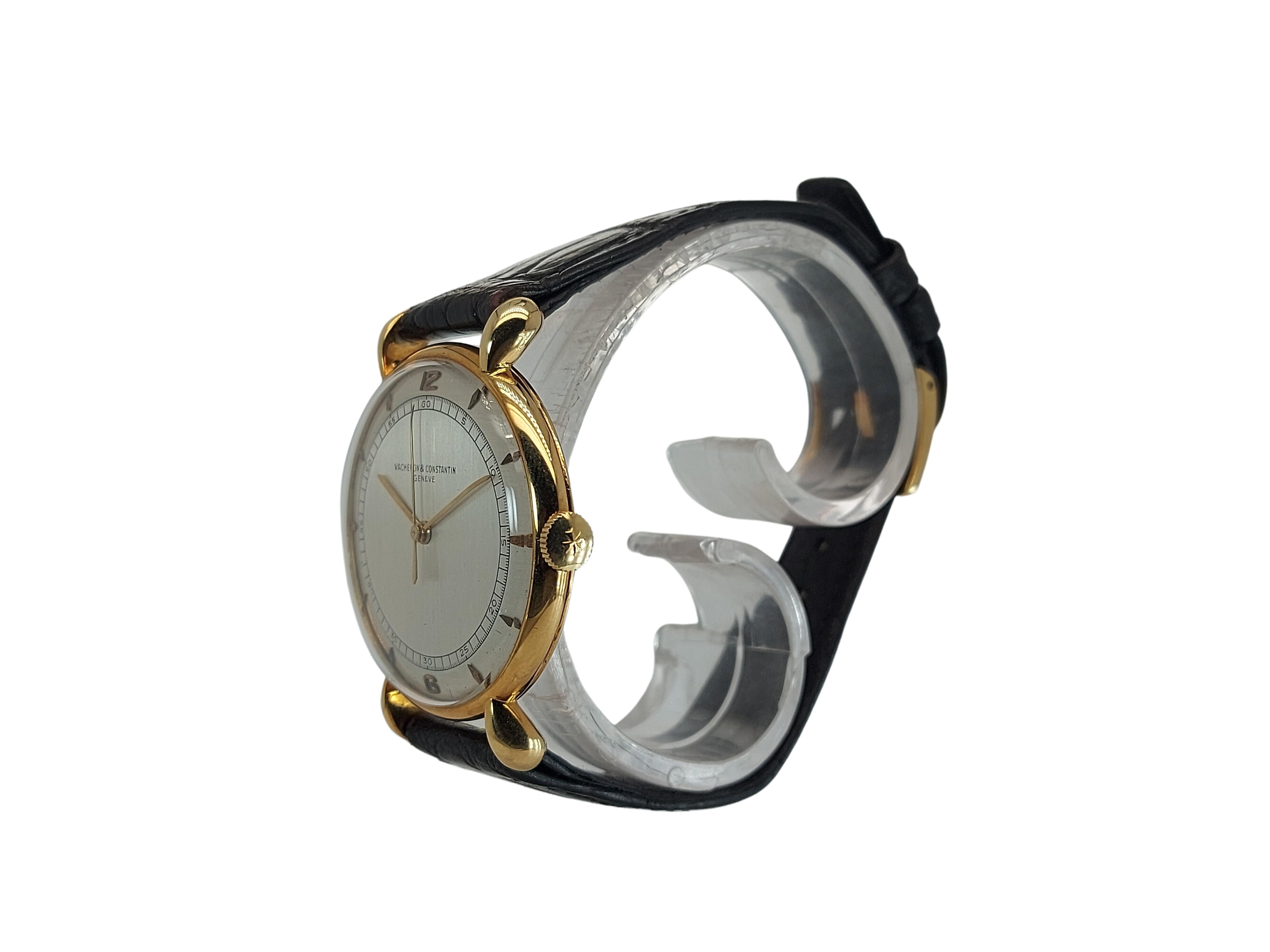 Artisan 18 kt Gold Vacheron Constantin Tear Drop Lugs Watch, Cal P454 5B For Sale