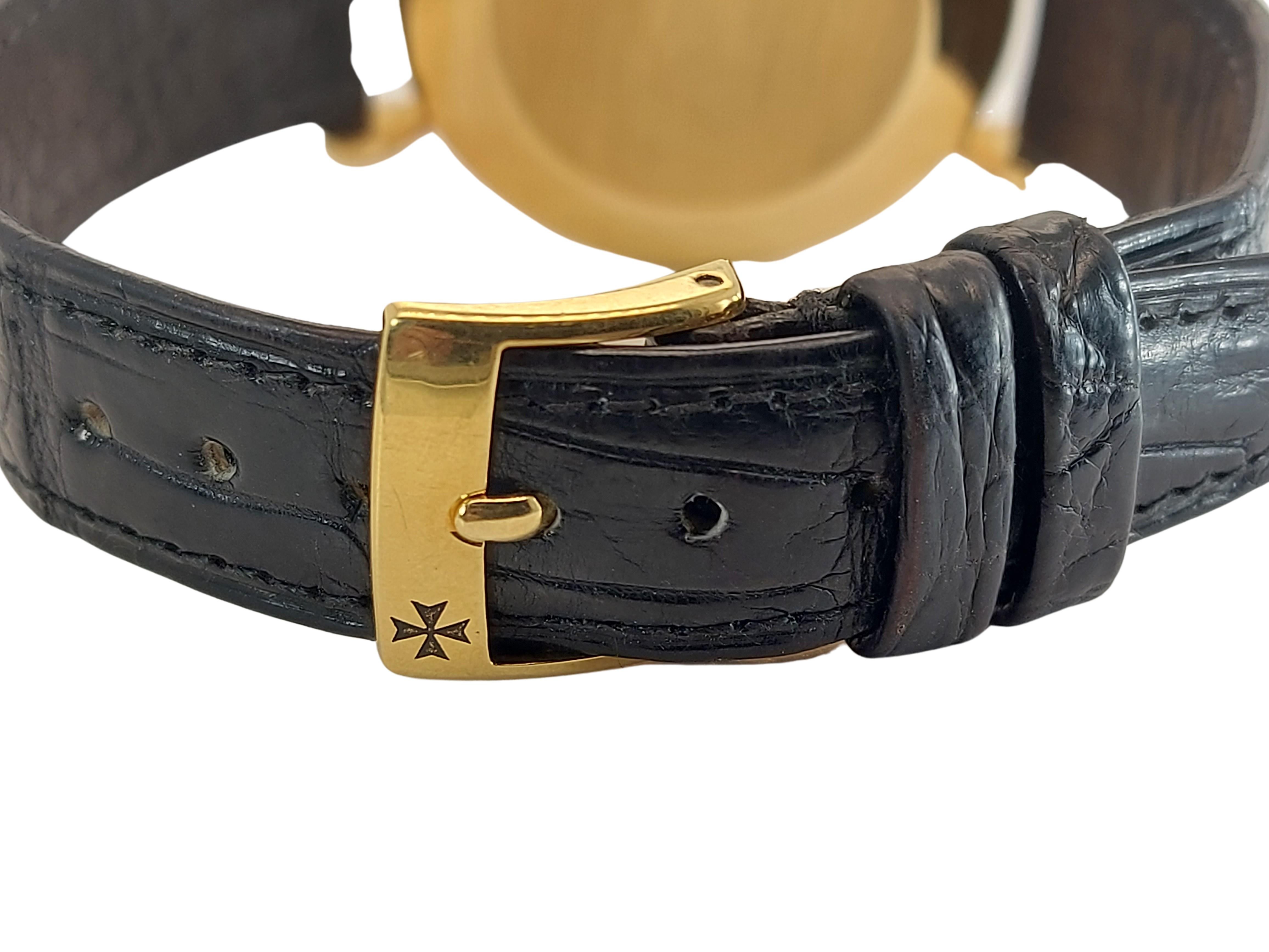 18 kt Gold Vacheron Constantin Tear Drop Lugs Watch, Cal P454 5B For Sale 1