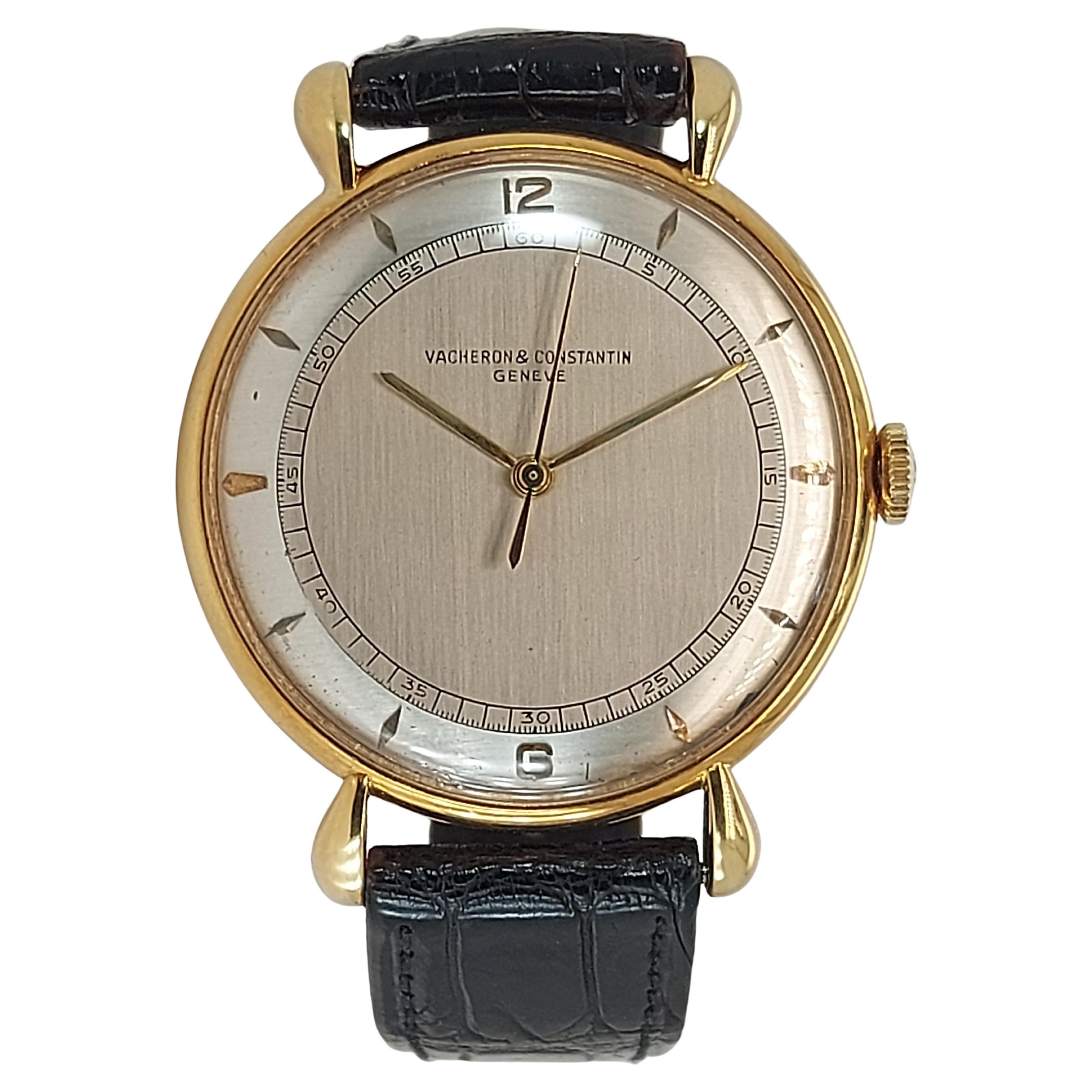 18 kt Gold Vacheron Constantin Tear Drop Lugs Watch, Cal P454 5B For Sale