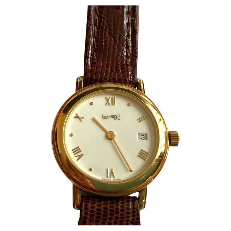 18 kt Gold Watch, Eberhard, women's model, vintage, 90s. at 1stDibs