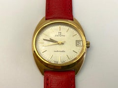 18 Kt Gold ZENITH Automatic Watch, Vintage, 1970s