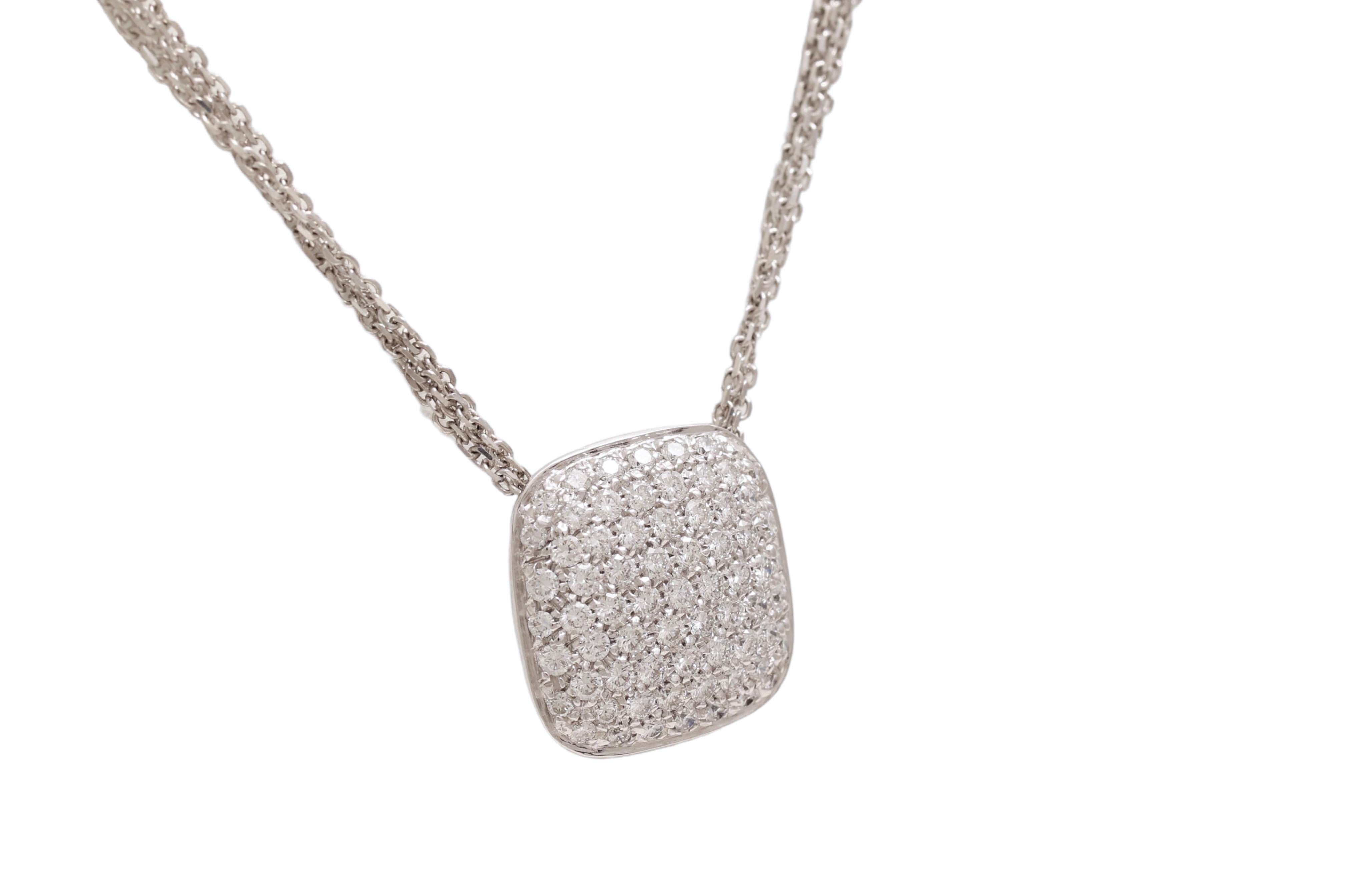 Moderno Ciondolo / Collana con diamanti Hulchi Belluni 18 Kt in vendita