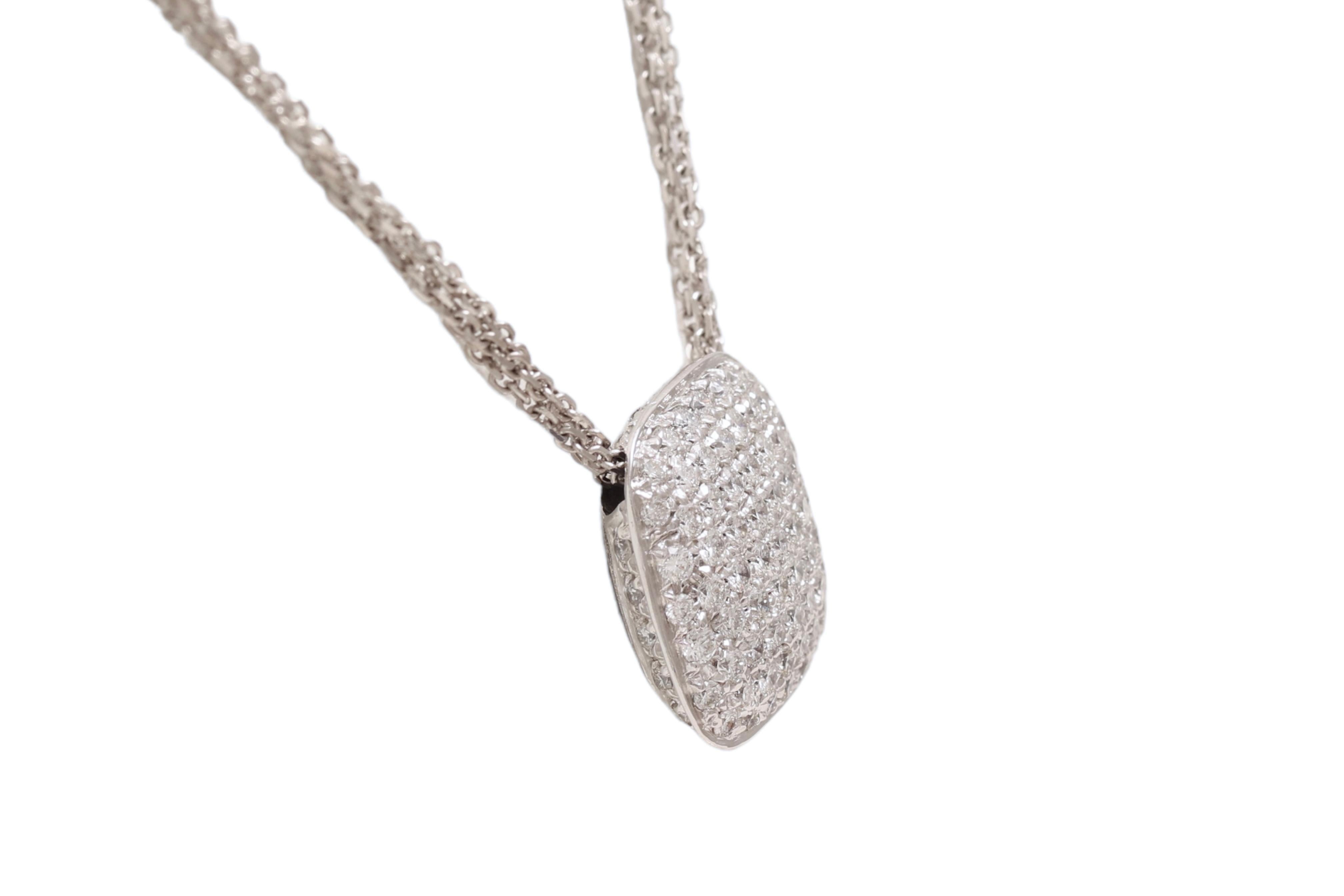Taglio brillante Ciondolo / Collana con diamanti Hulchi Belluni 18 Kt in vendita