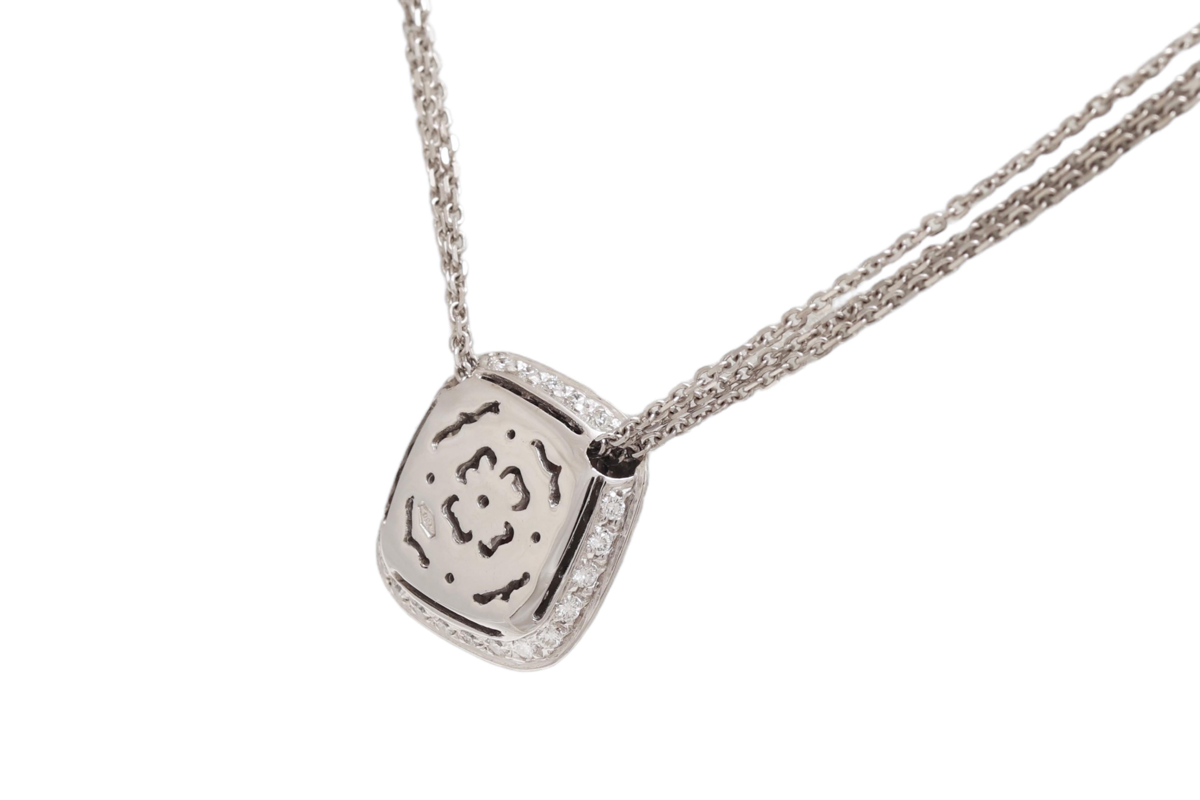 Ciondolo / Collana con diamanti Hulchi Belluni 18 Kt in vendita 1
