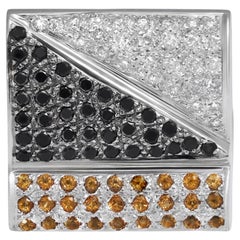 18 Kt Multi Color Diamond & Semi Precious Stones Ring